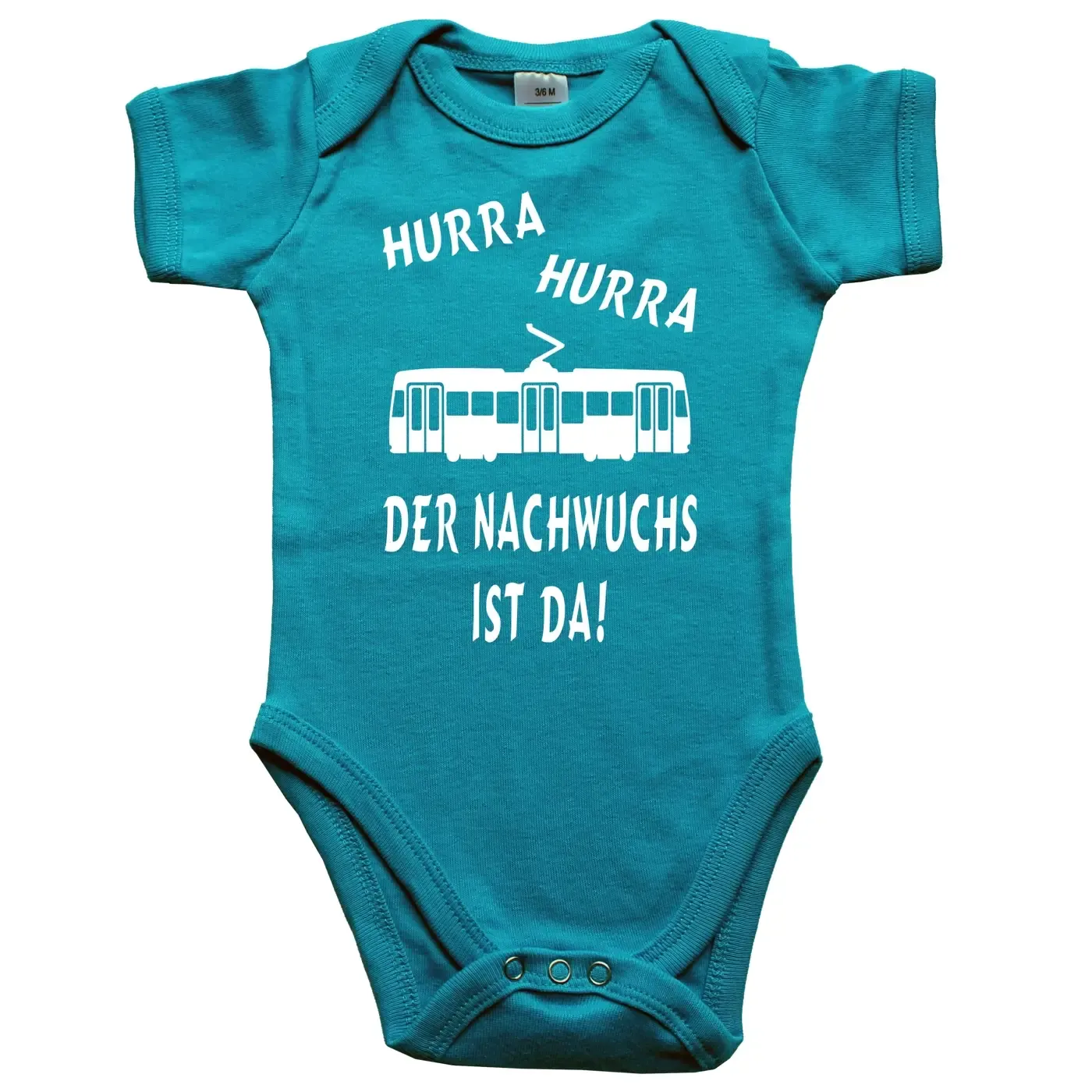 Baby‑Body mit süßem Nachwuchs Straßenbahnfahrer Spruch