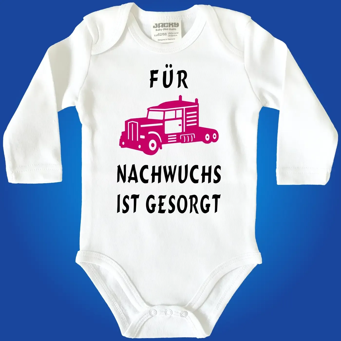 Baby‑Body Nachwuchs LKW‑Fahrer mit Truck‑Motiv