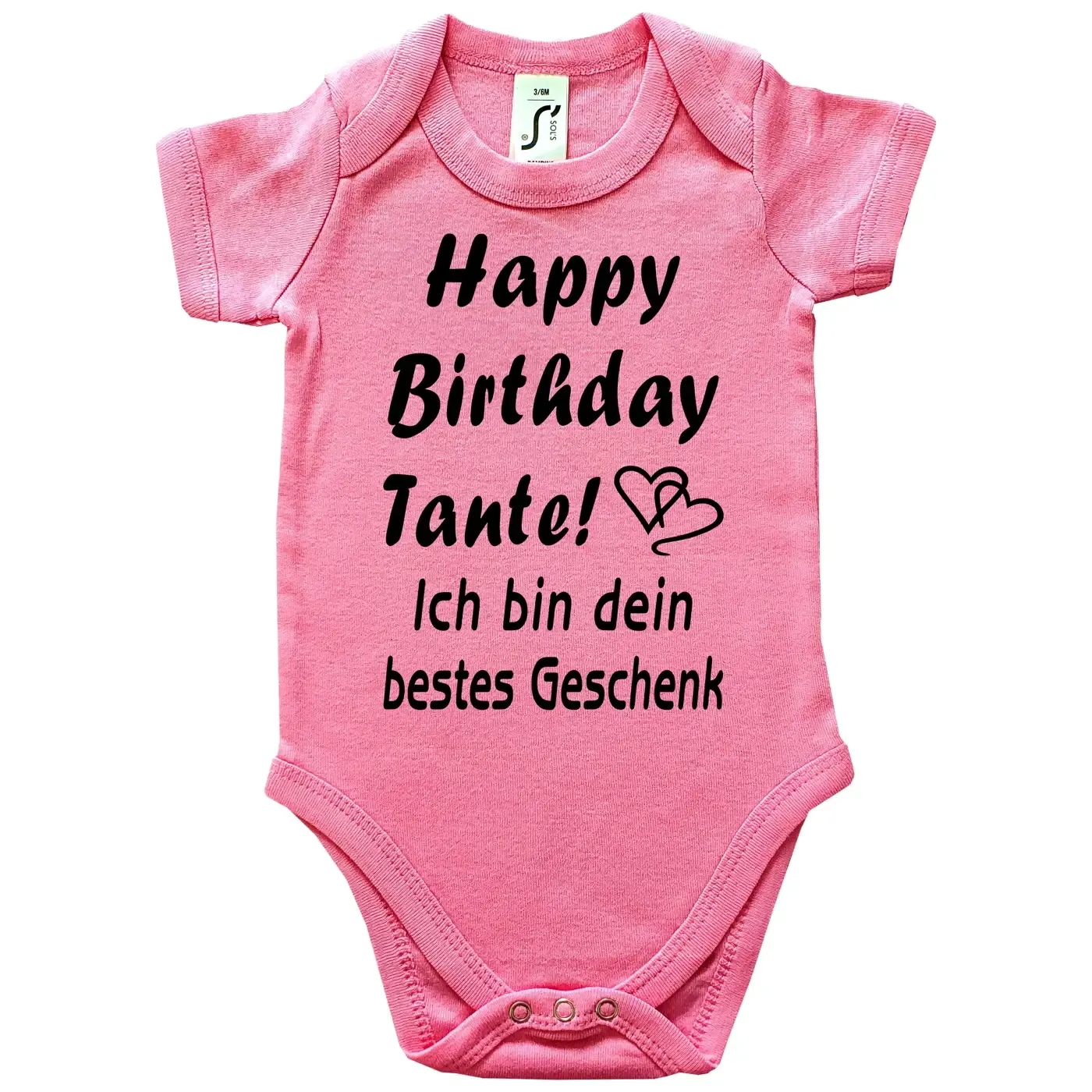 Baby-Body mit Aufdruck zum Geburtstag