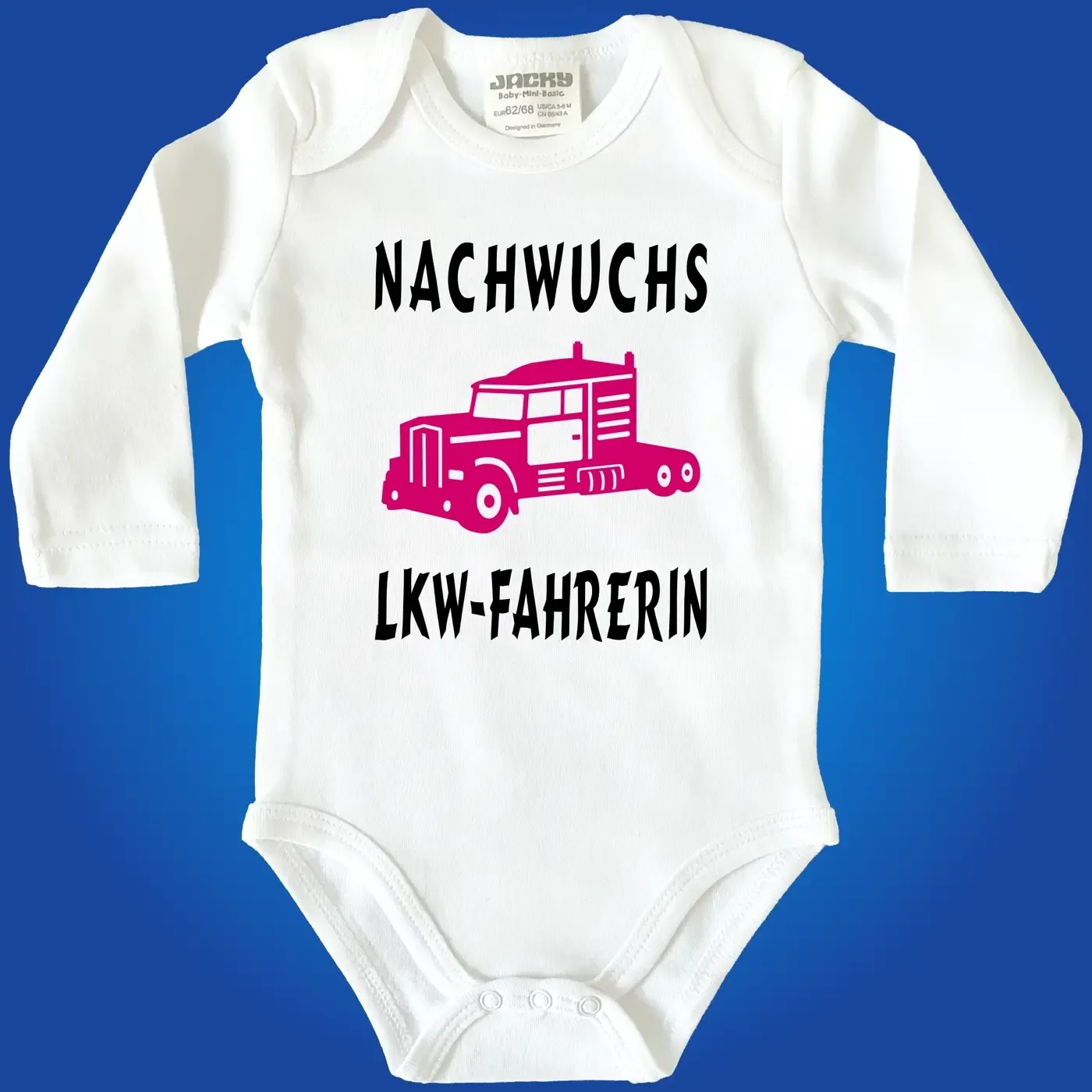 Babybody mit Truck Grafik für Jungen und Mädchen