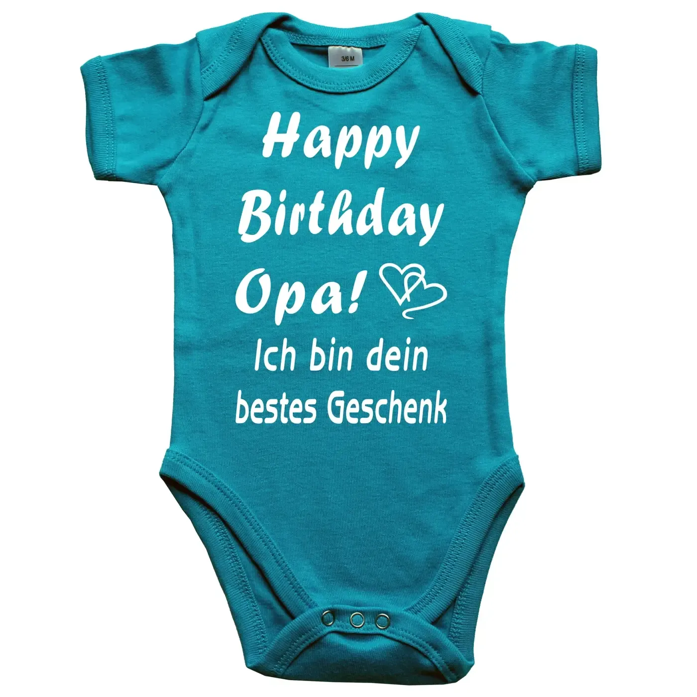 Baby-Body mit Aufdruck Happy Birthday