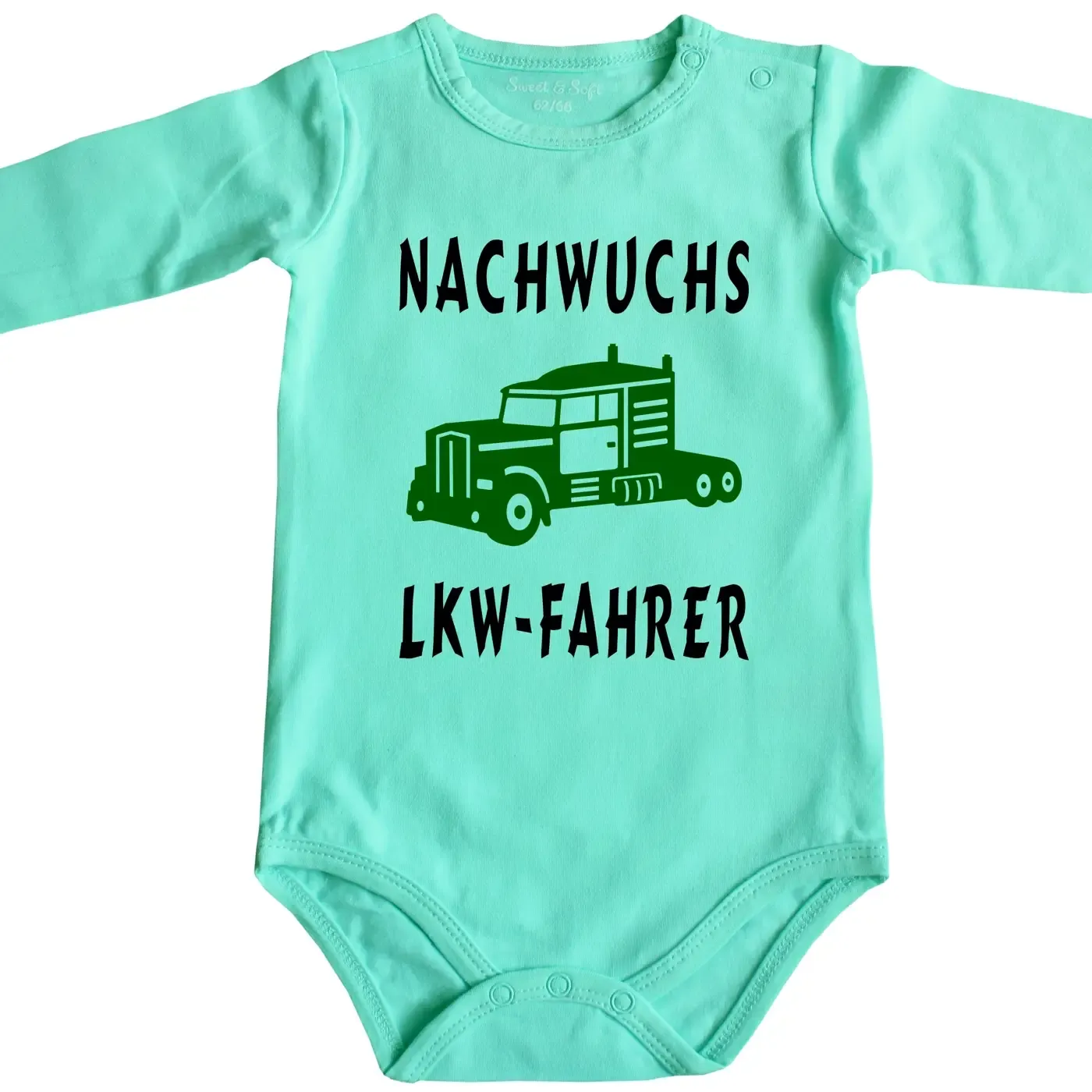 Baby‑Body Nachwuchs LKW‑Fahrer mit Truck‑Motiv