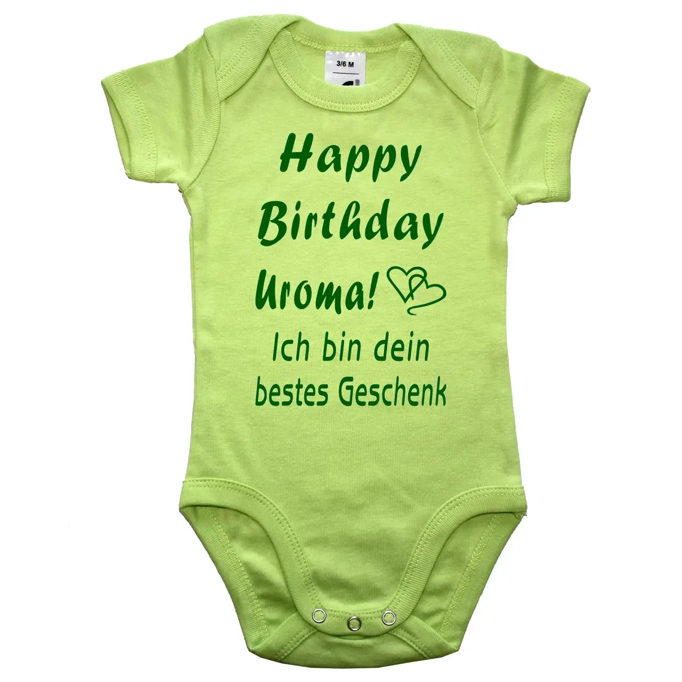 Baby-Body „Happy Birthday lieber Onkel“ in mehreren Farben