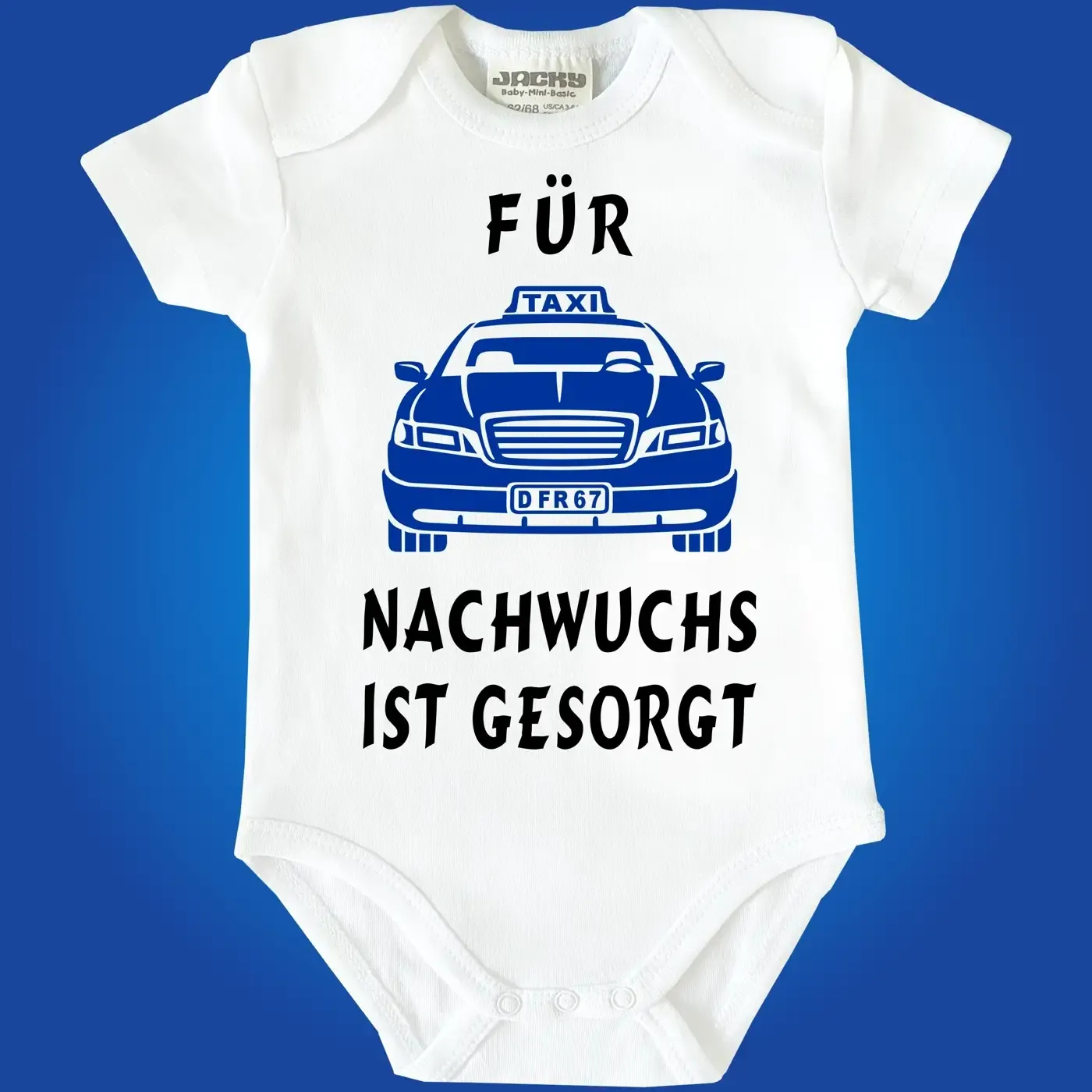 Witziger Babybody mit Taxi‑Aufdruck