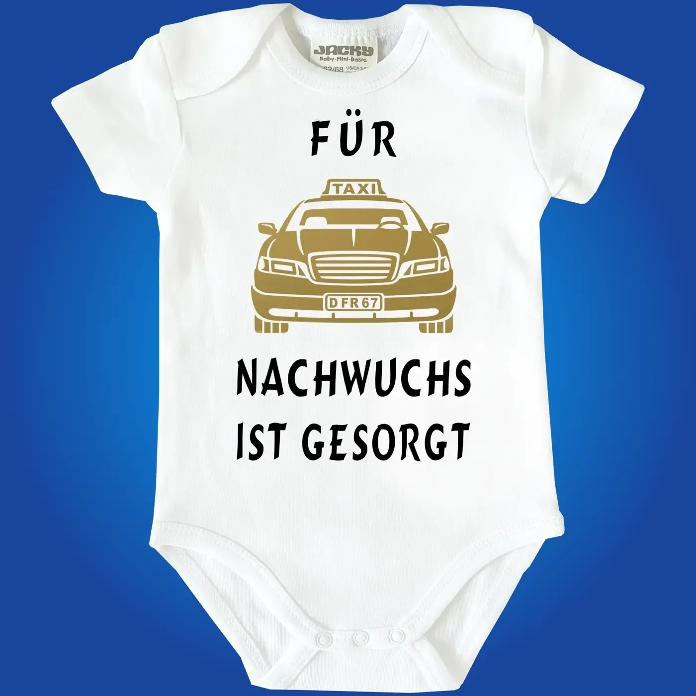 Lustiger Babybody mit Taxi‑Motiv