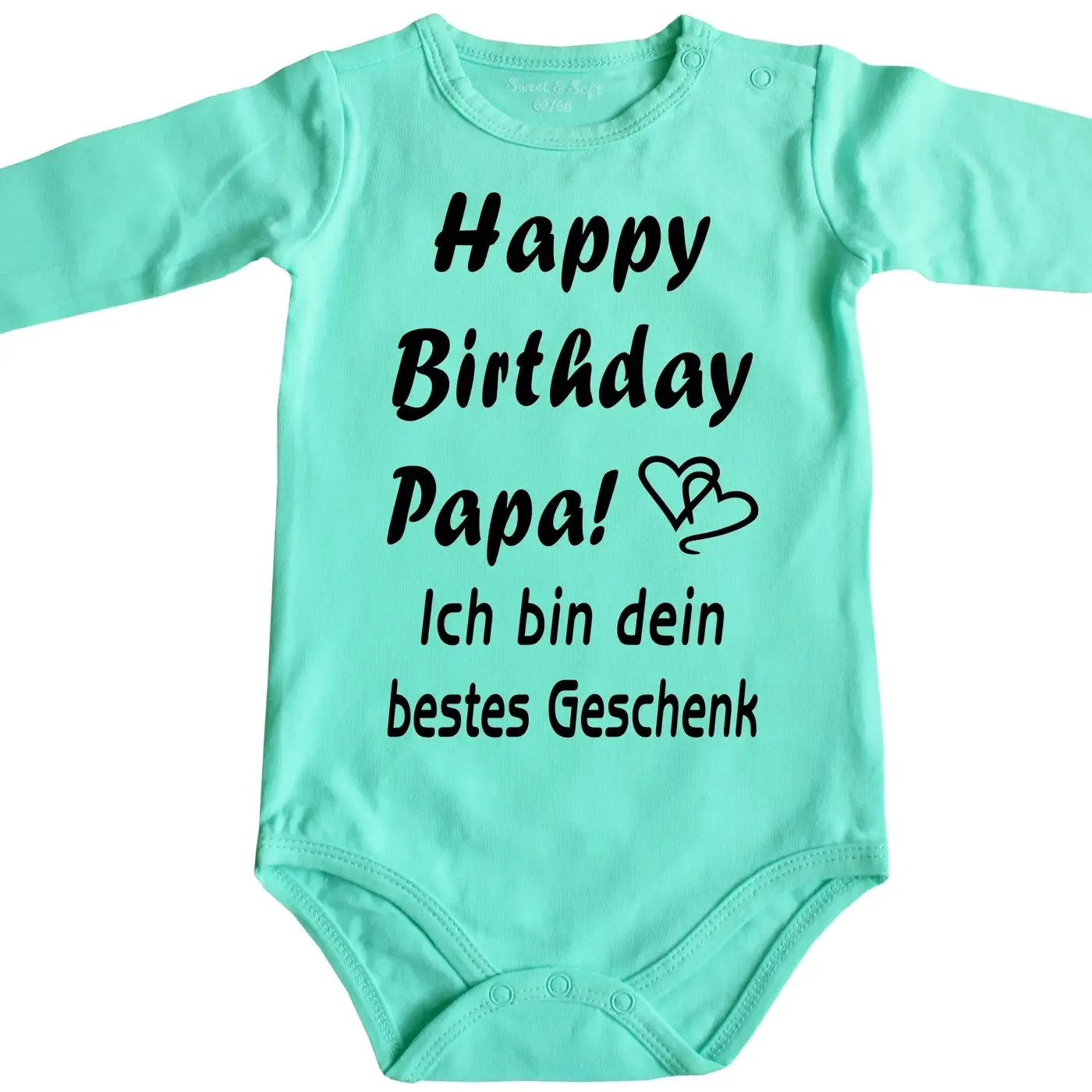 Baby-Body mit Aufdruck Happy Birthday