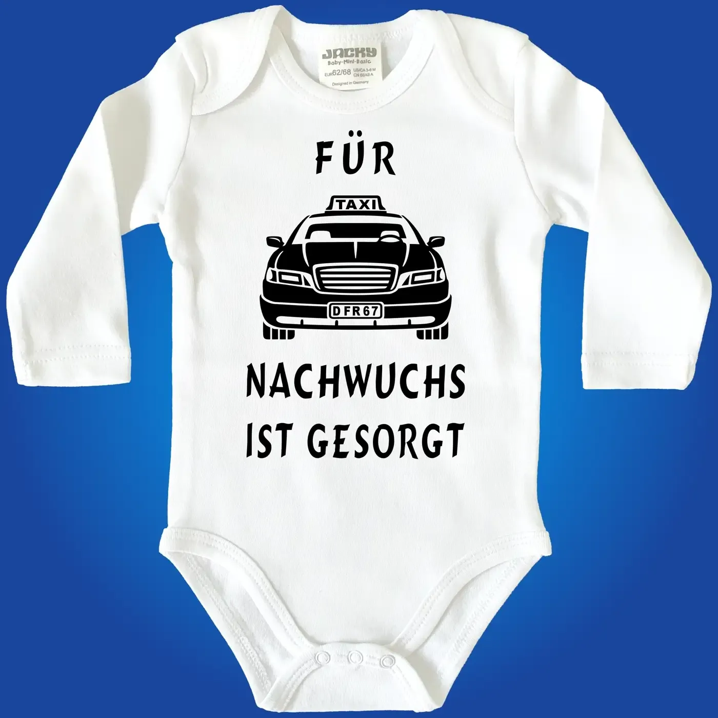 Baby‑Body für zukünftige Taxifahrer