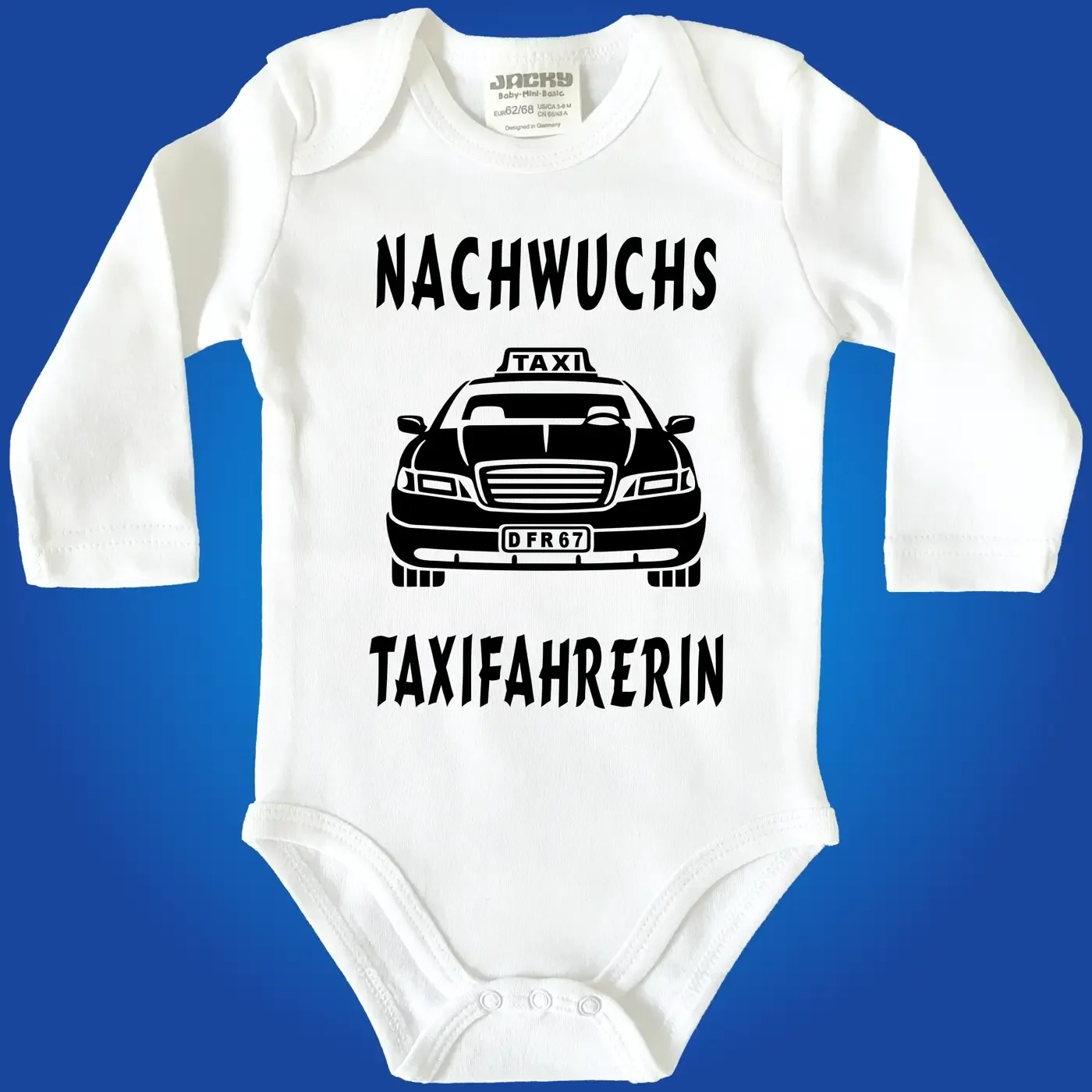 Babybody mit witzigem Taxi‑Thema
