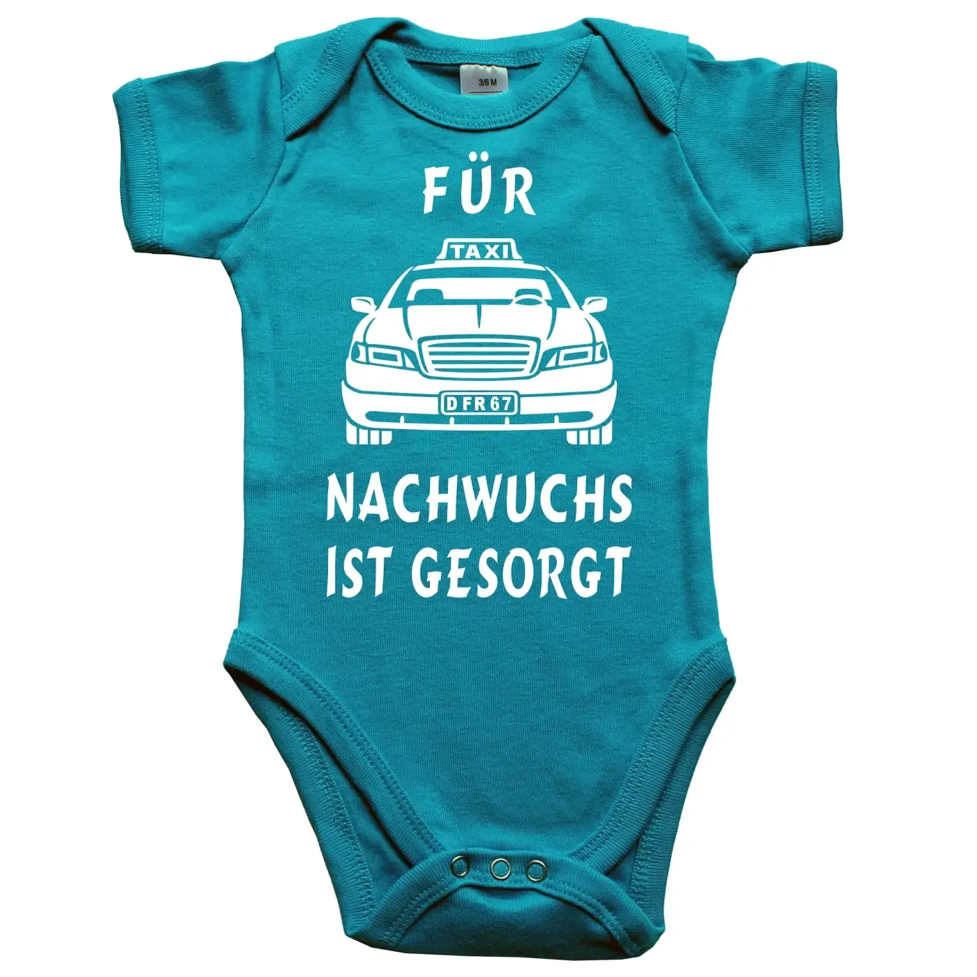 Baby‑Body mit Berufsmotiv Taxi
