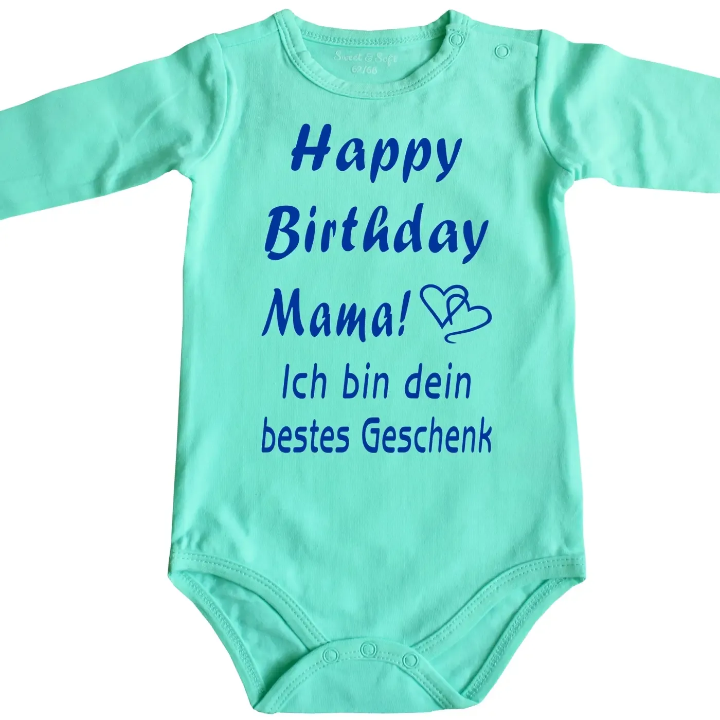 Baby‑Body „Happy Birthday liebe Oma“ mit Herzchen