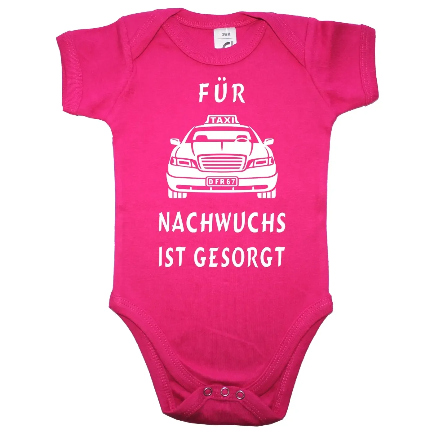 Babybody mit witzigem Taxi‑Thema