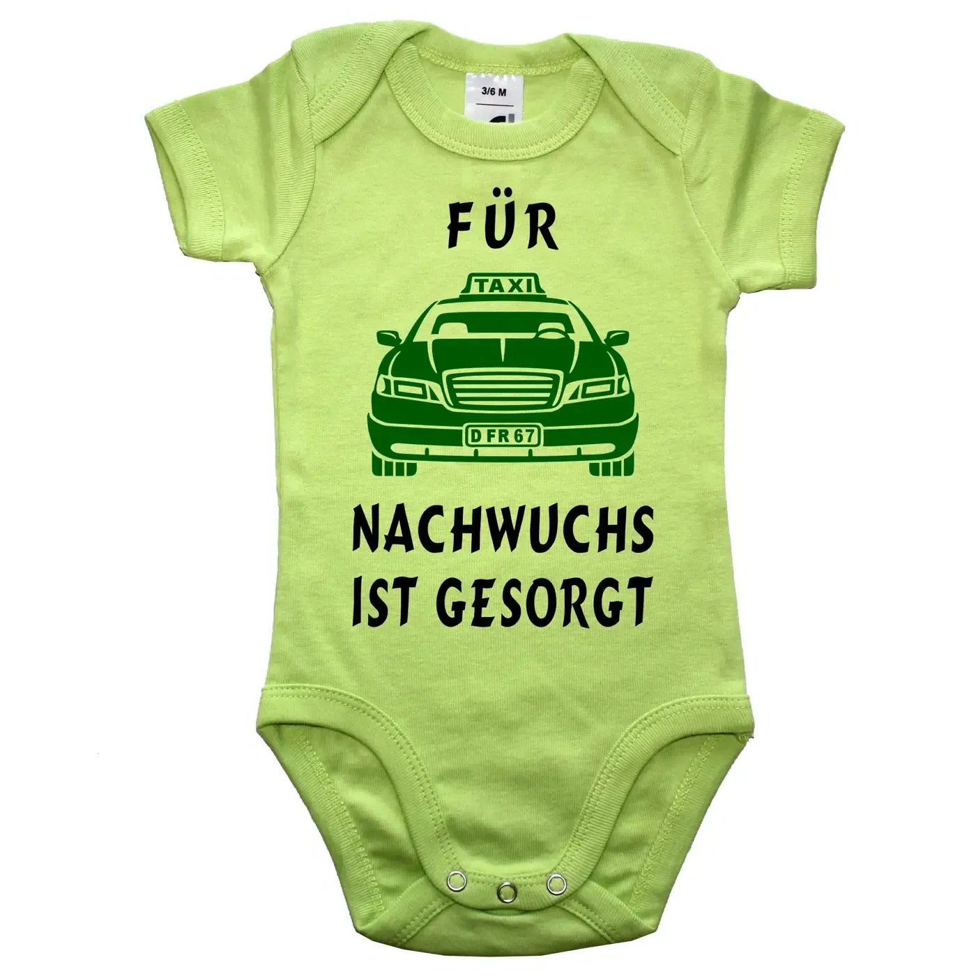Babybody mit witzigem Taxi‑Thema