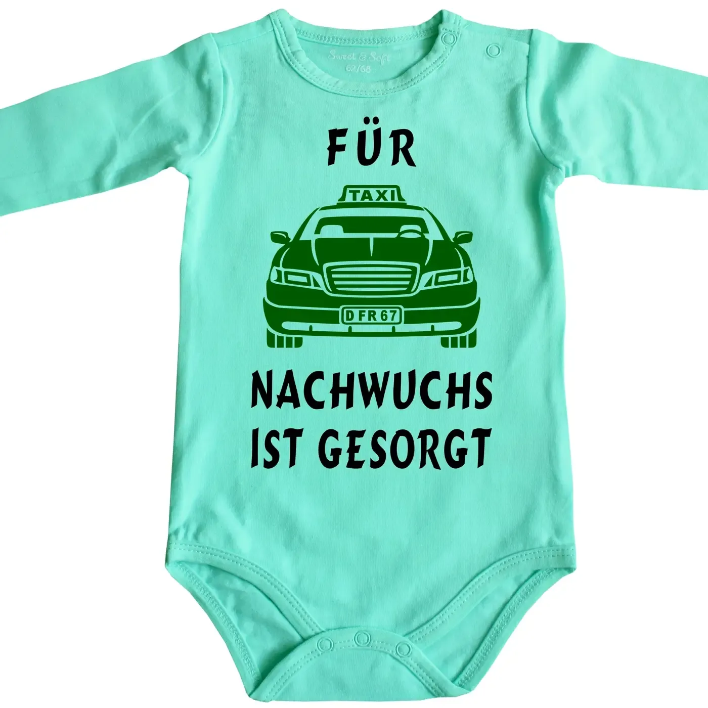 Baby‑Body mit Berufsmotiv Taxi