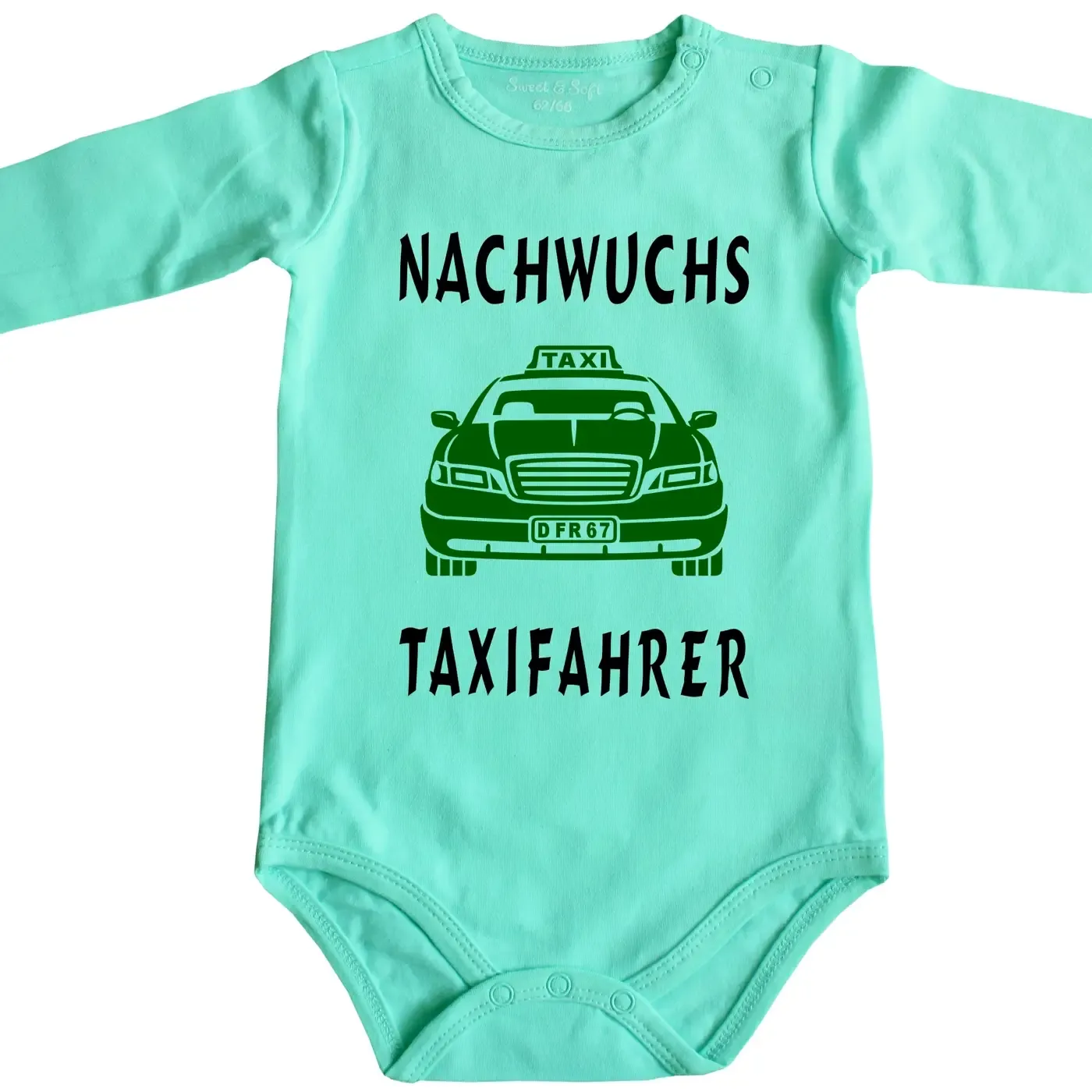 Baby‑Body mit Taxi für Taxifahrer‑Eltern