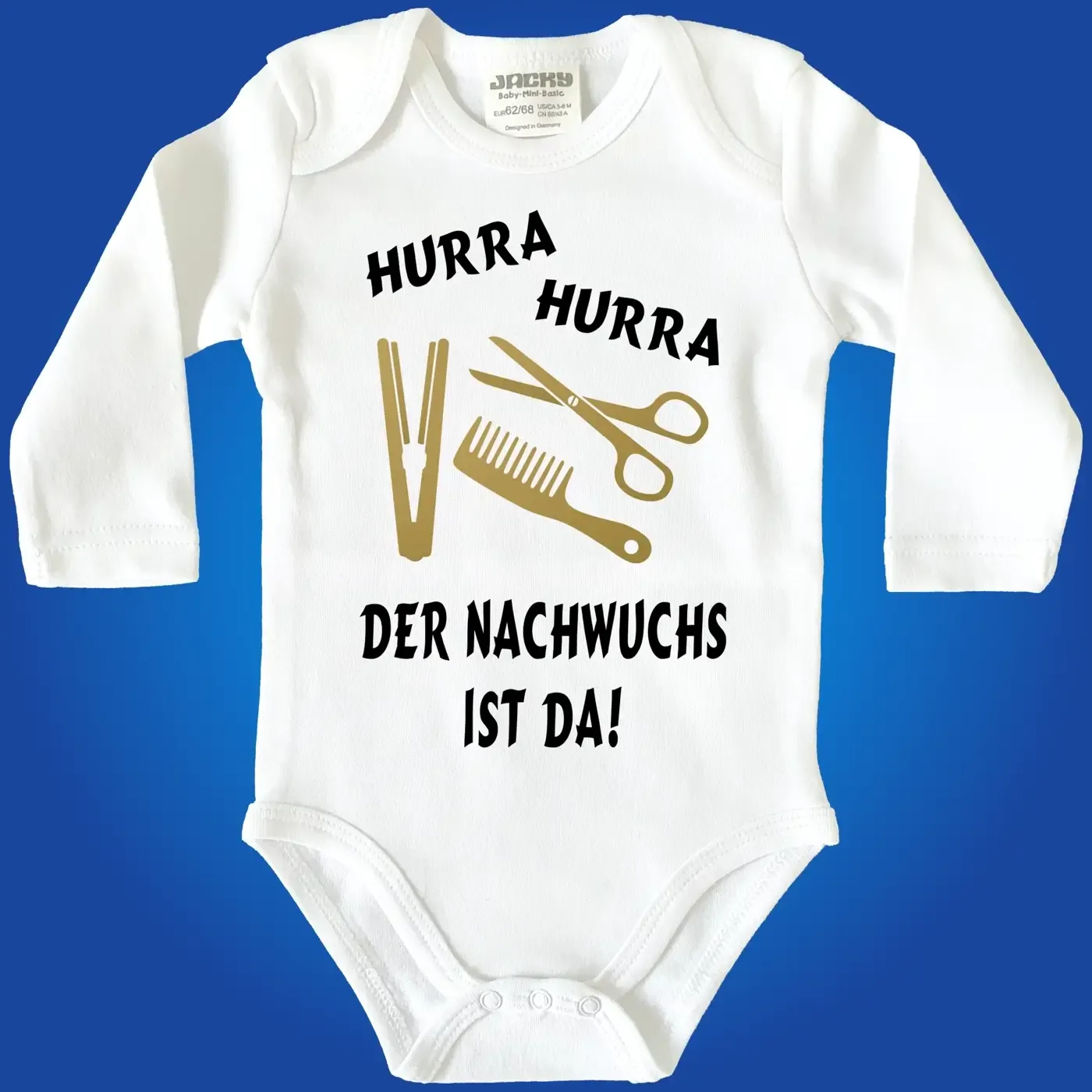 Baby-Body mit Aufdruck Friseurin Friseur
