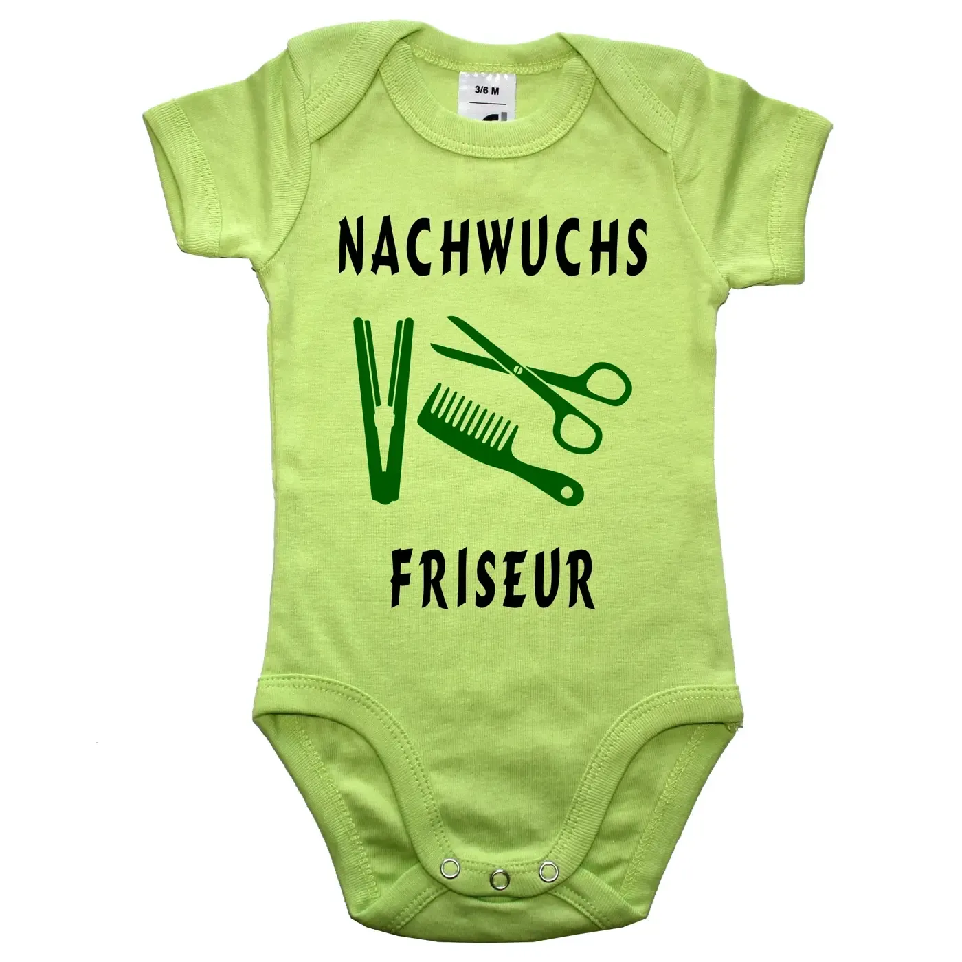 Baby-Body mit Aufdruck Friseur oder Friseurin