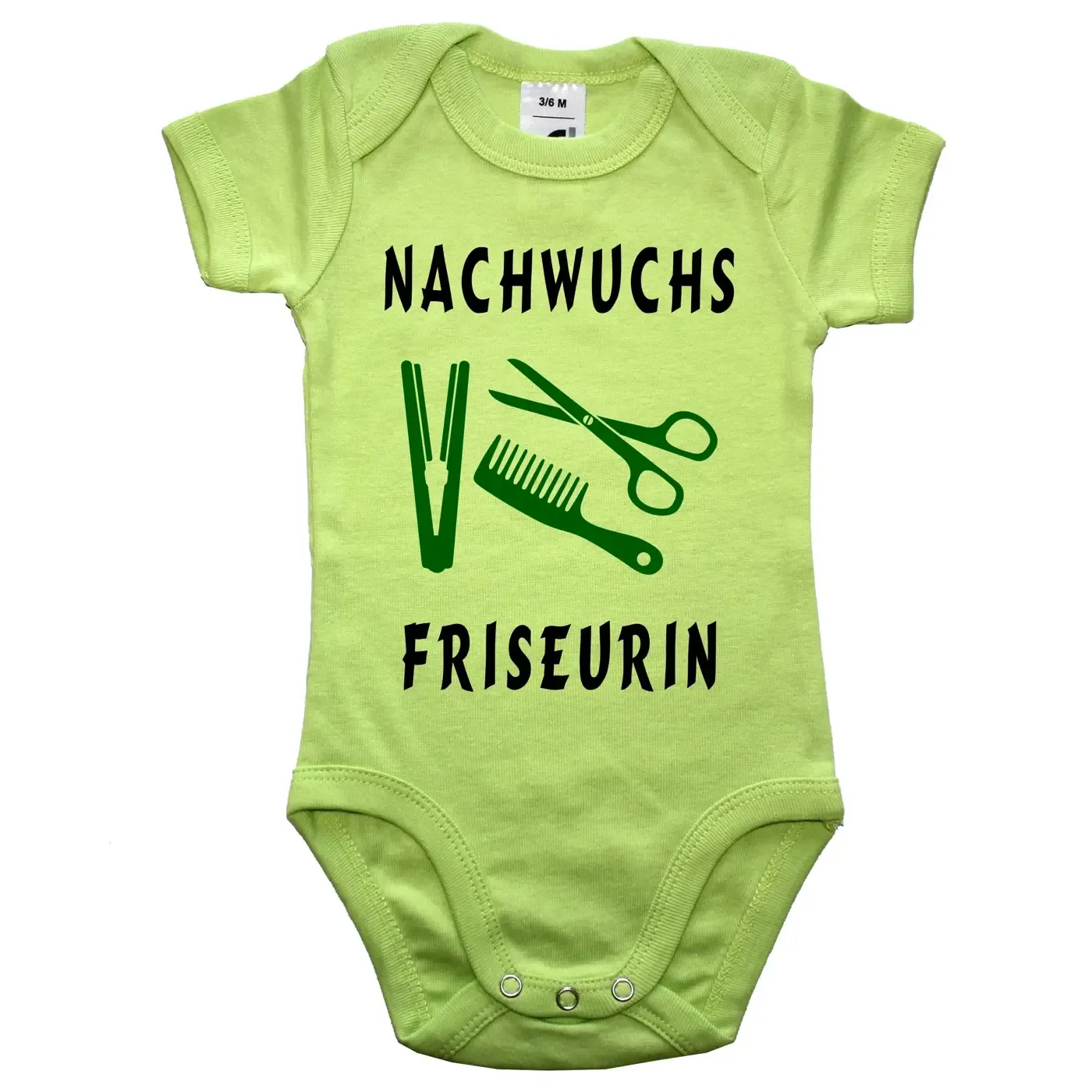 Baby-Body mit Druck Friseur oder Friseurin