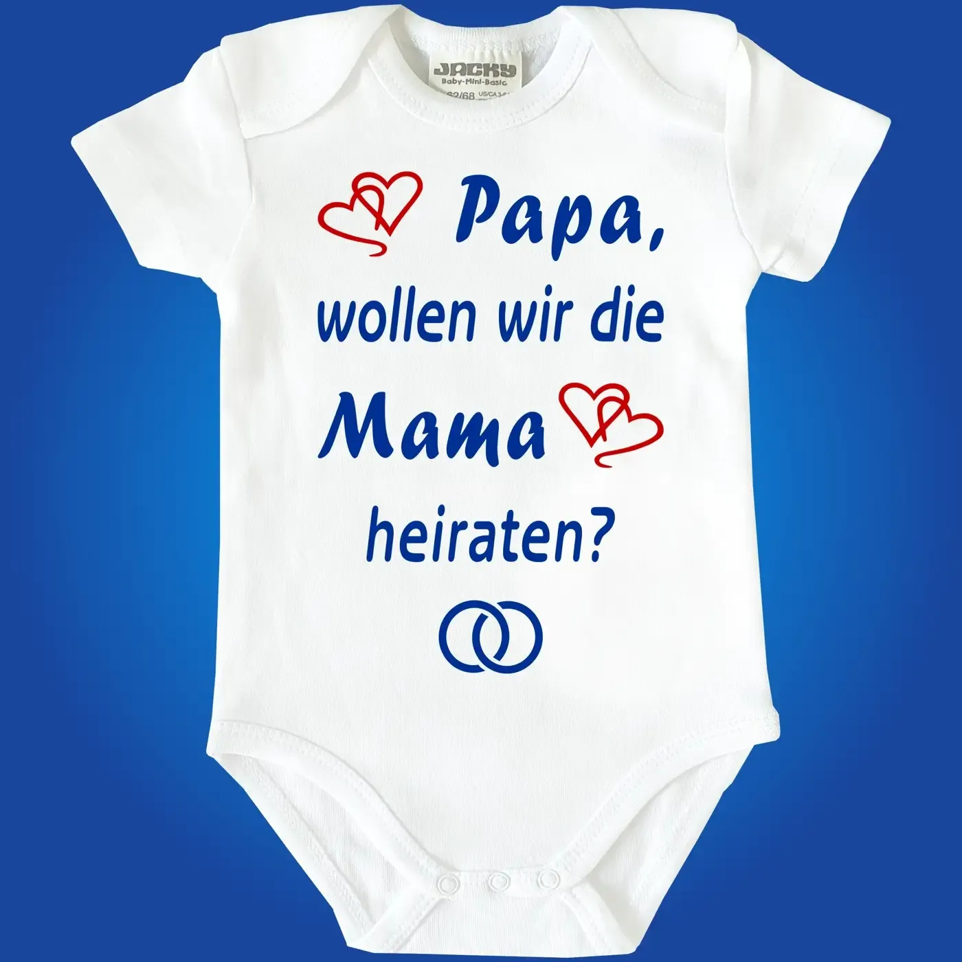 Baby-Body mit Druck Hochzeitsantrag