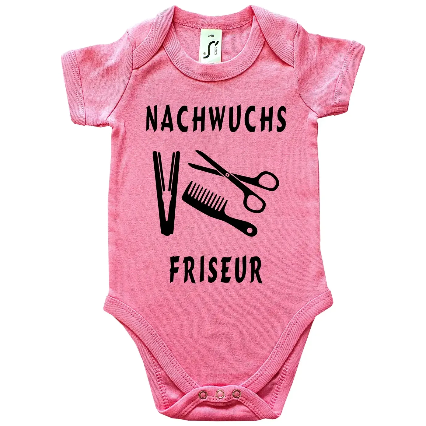 Baby-Body mit Aufdruck Friseurin Friseur