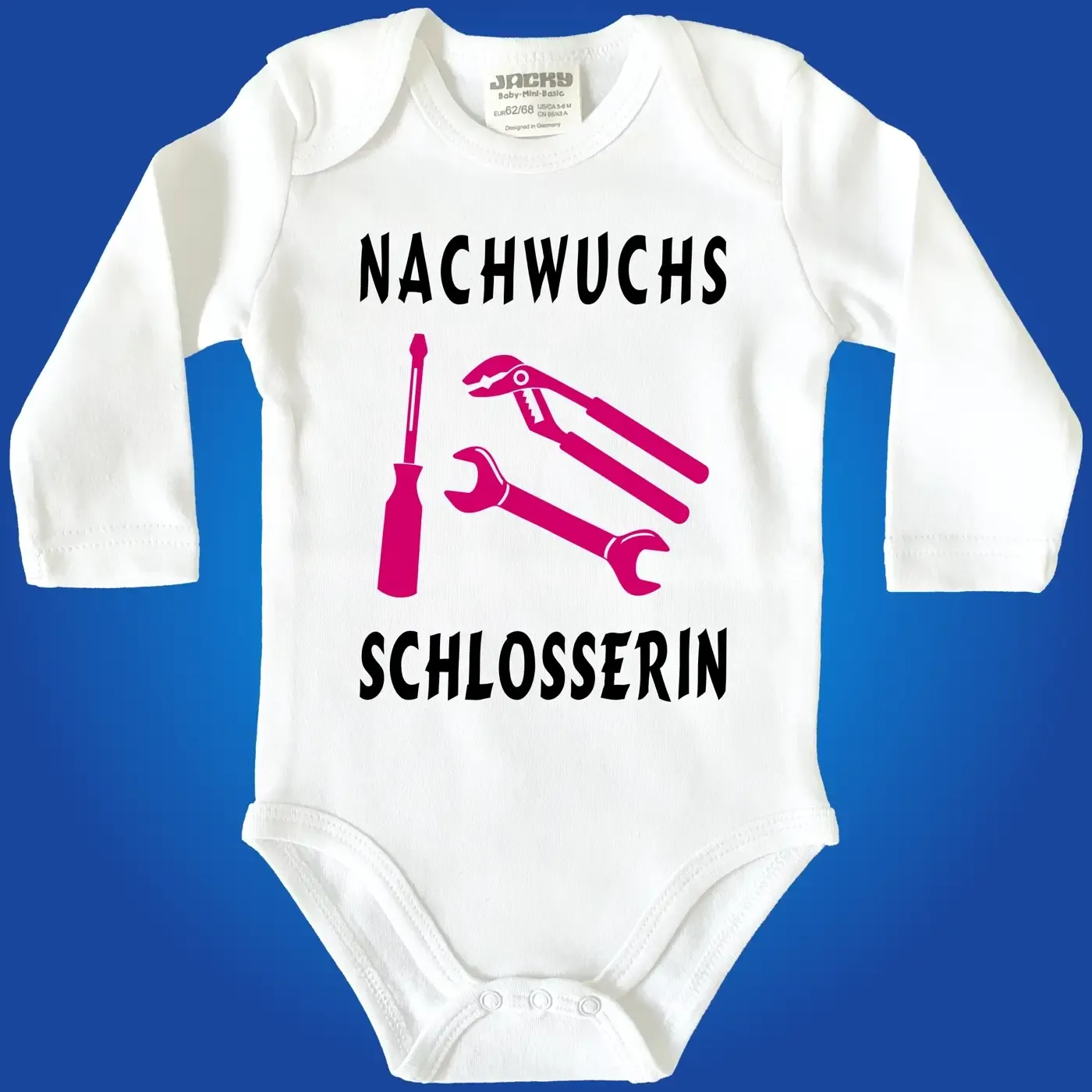 Baby-Body mit Aufdruck Metallbauerin