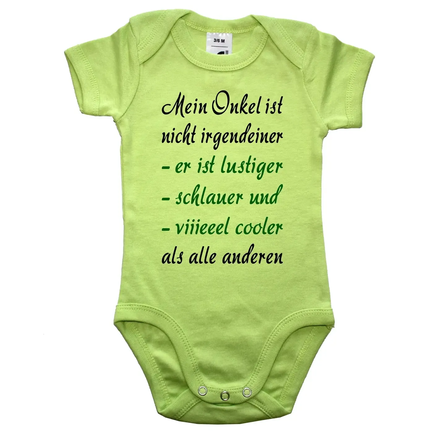 Babybody mit cooler Familienauswahl