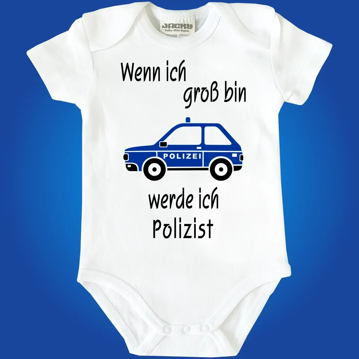 Baby‑Body mit Berufswunsch Feuerwehrfrau