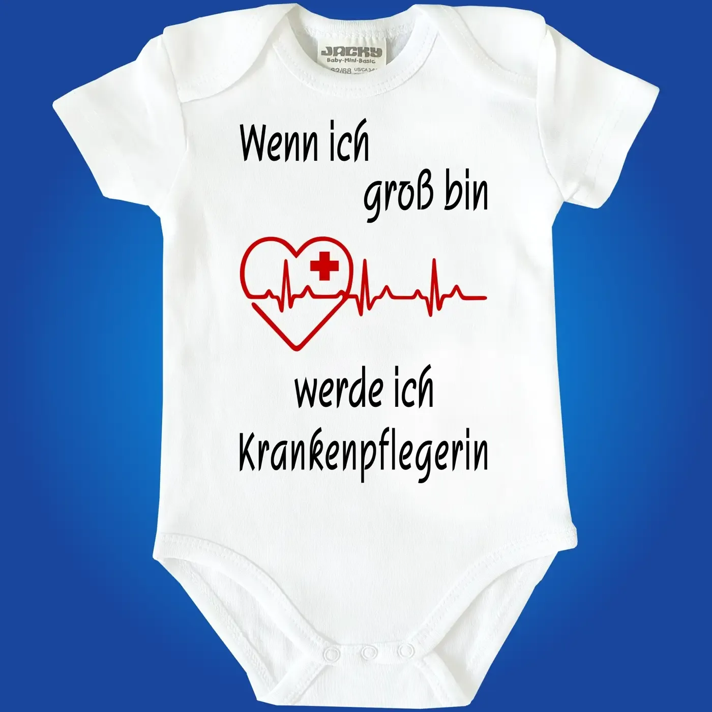 Babybody mit Berufswunsch Friseur
