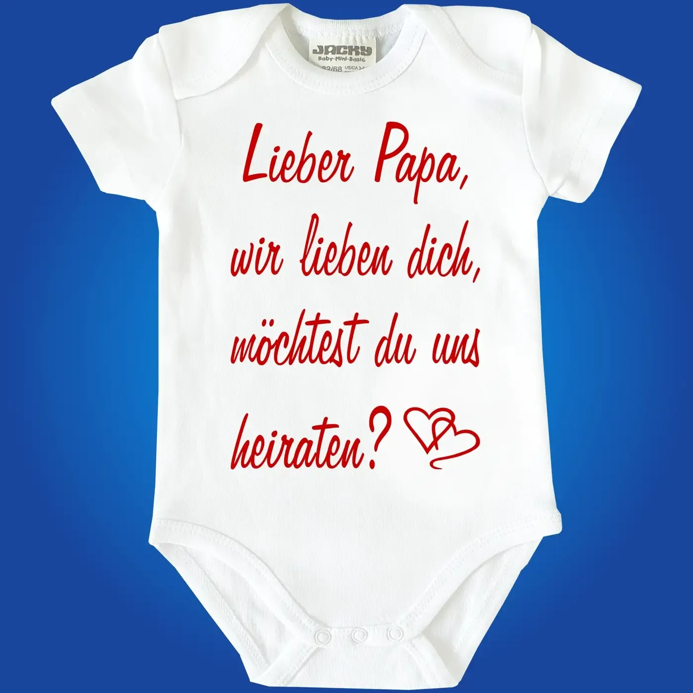 Baby-Body mit Aufdruck Hochzeit
