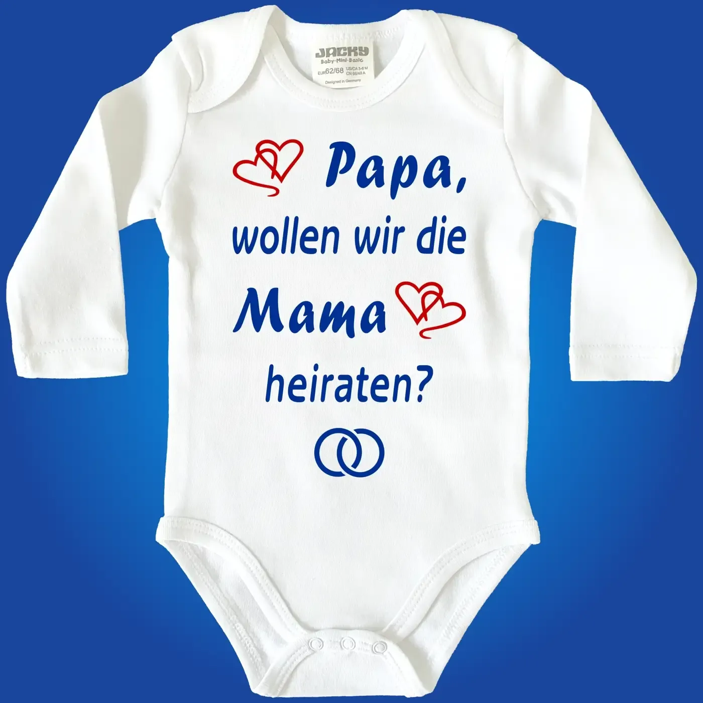 Baby-Body mit Aufdruck Heiratsantrag