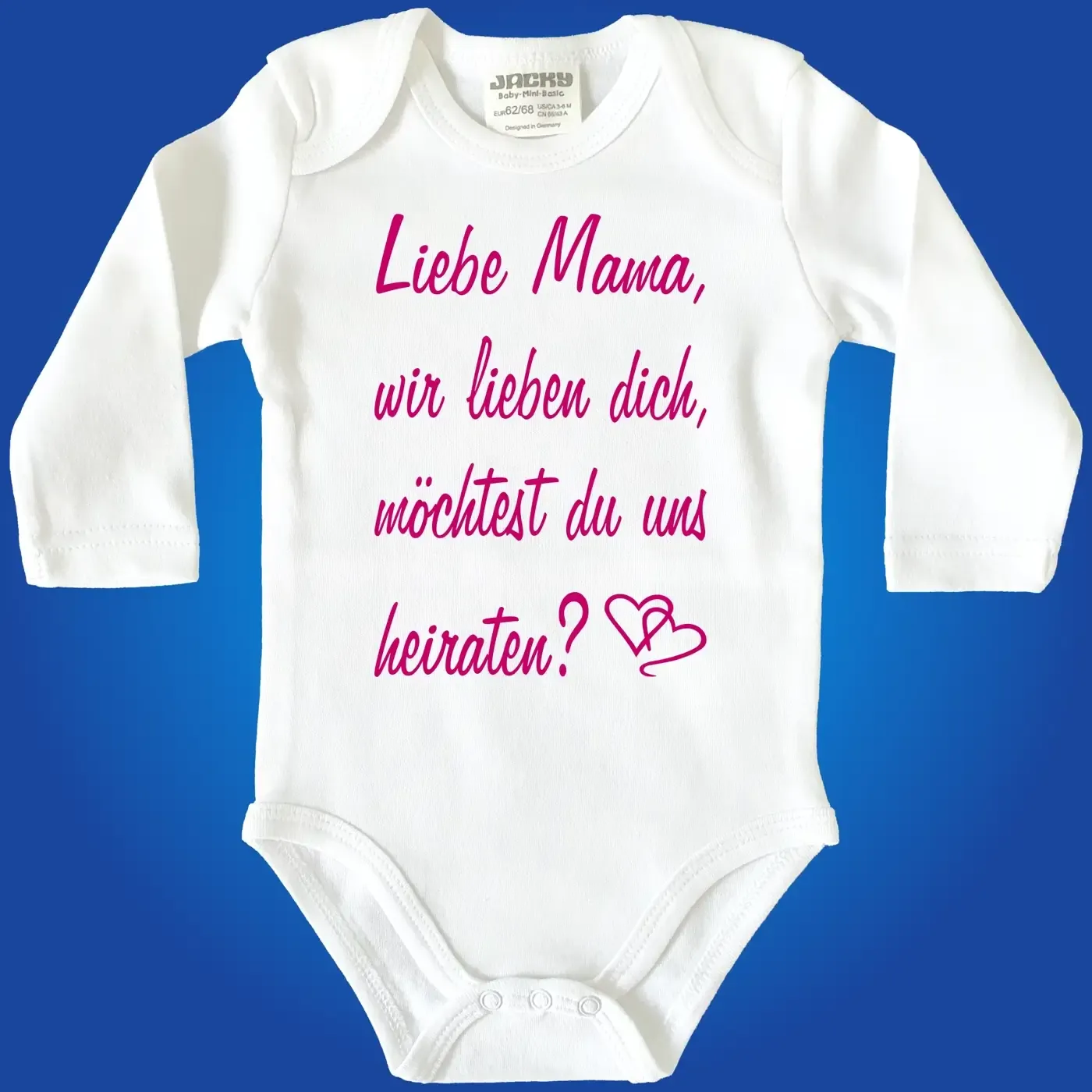 Babybody für Mama mit Heiratsantrags‑Text