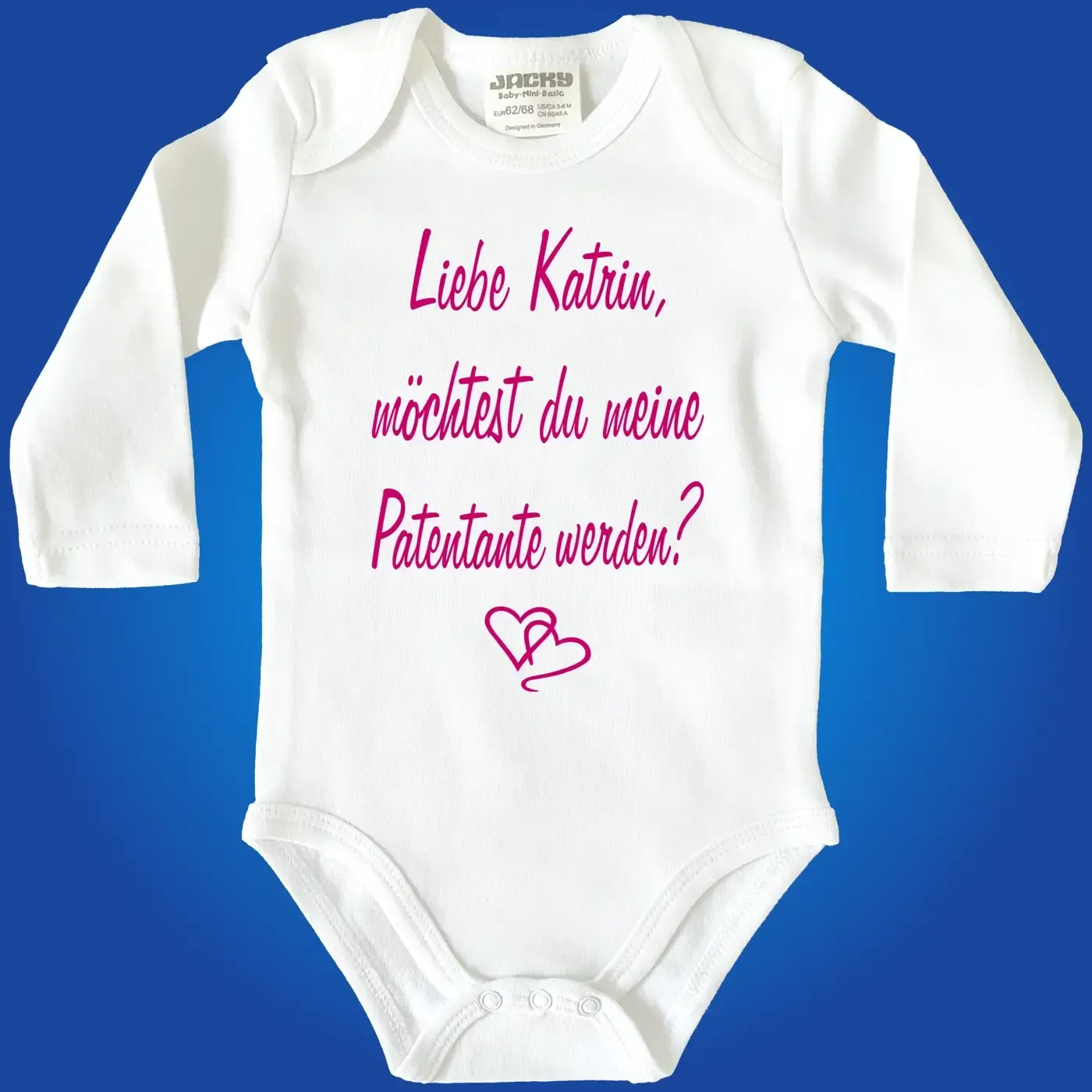 Babybody „Willst du mein Patenonkel werden?“