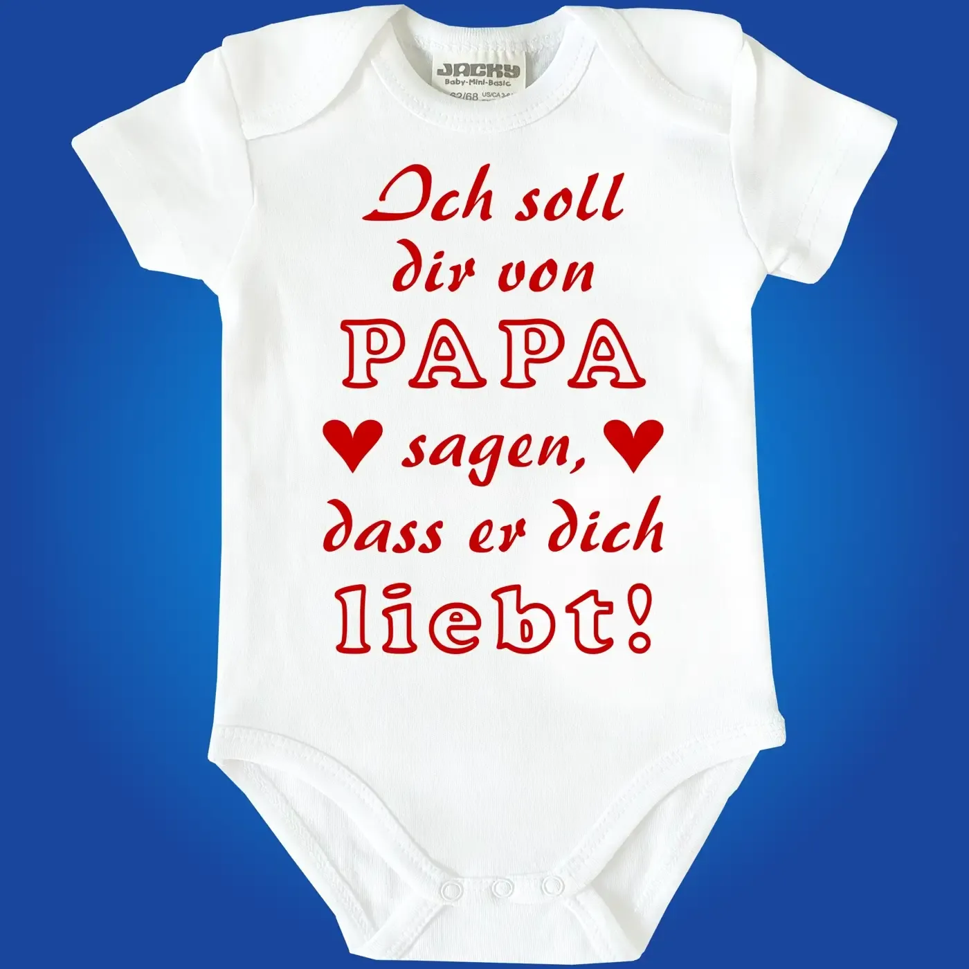Baby‑Body mit süßem Liebes‑Spruch für Neugeborene