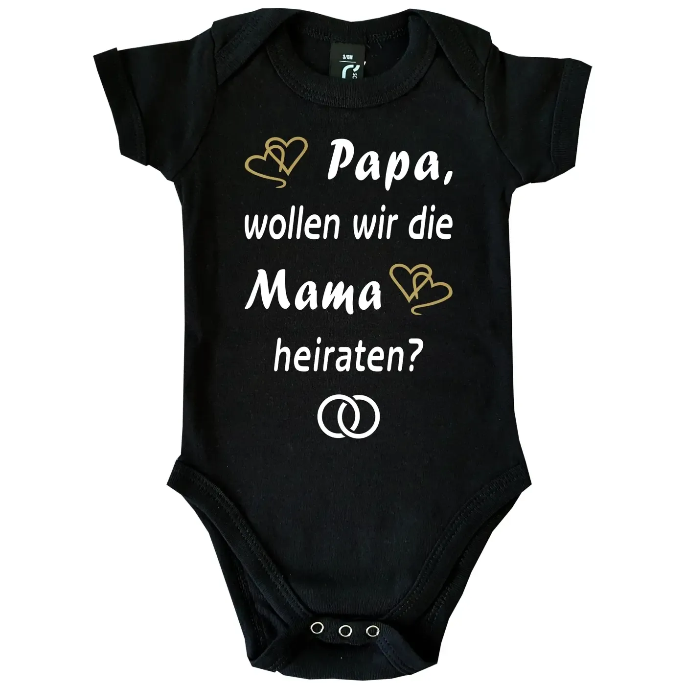 Baby-Body mit Druck Heiratsantrag