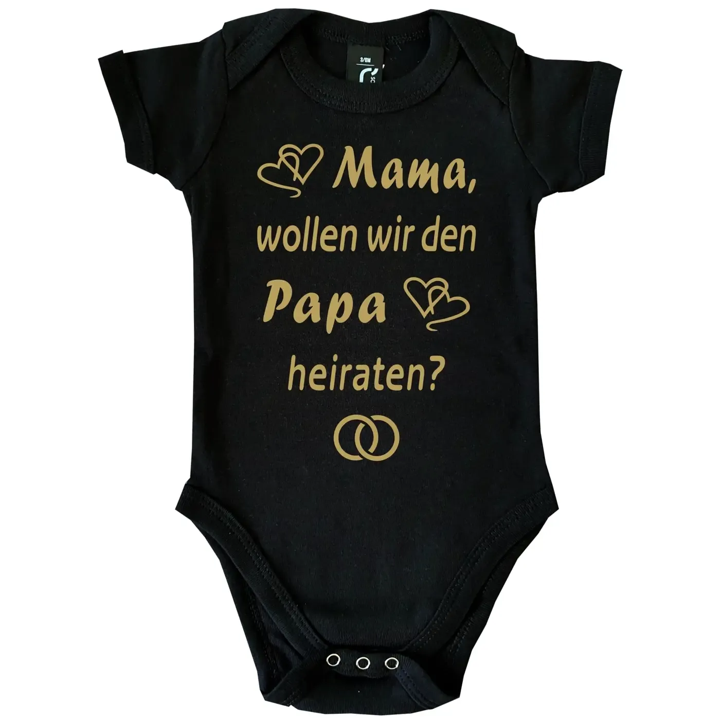 Baby-Body mit Aufdruck Hochzeitsantrag