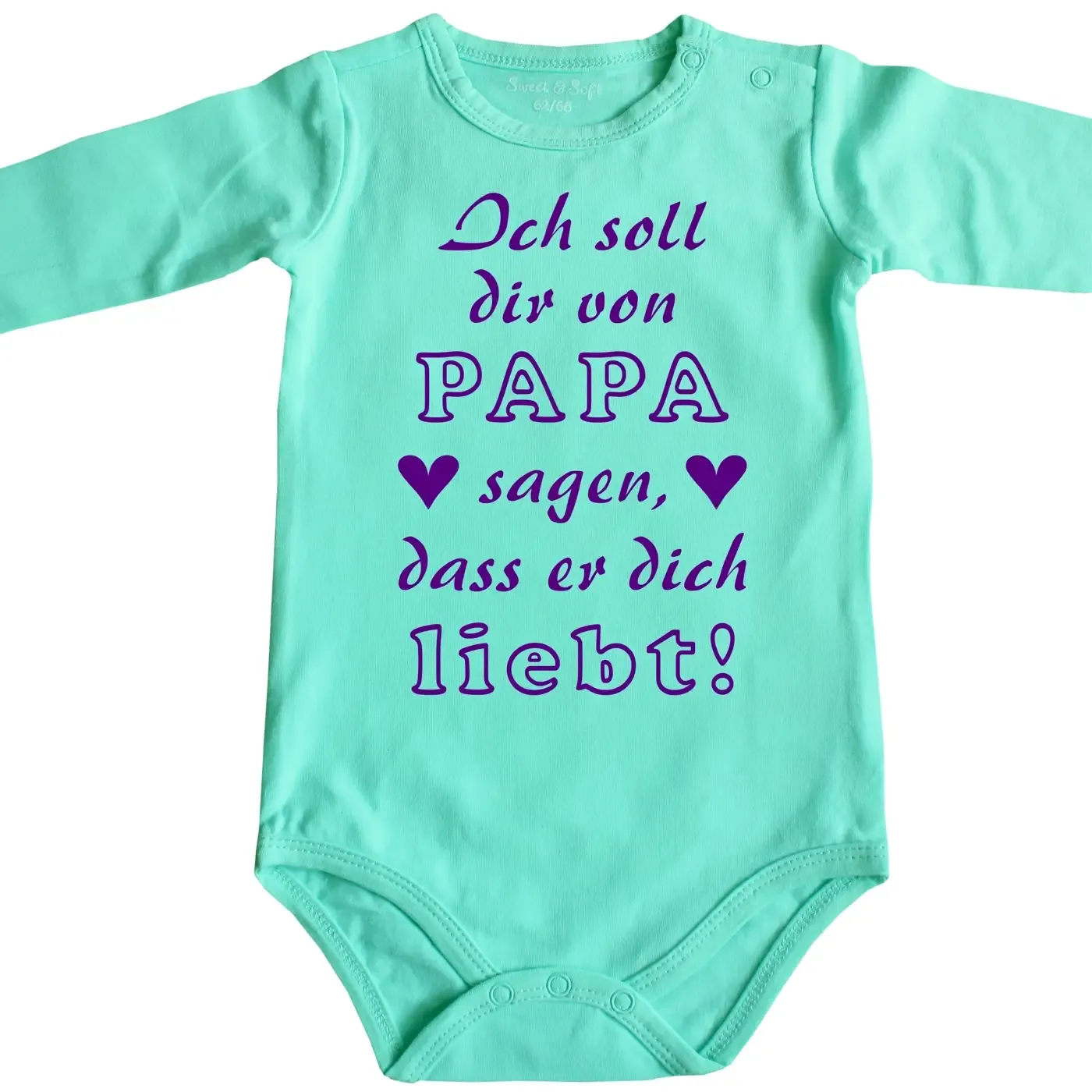 Babybody mit Baby Liebesnachricht