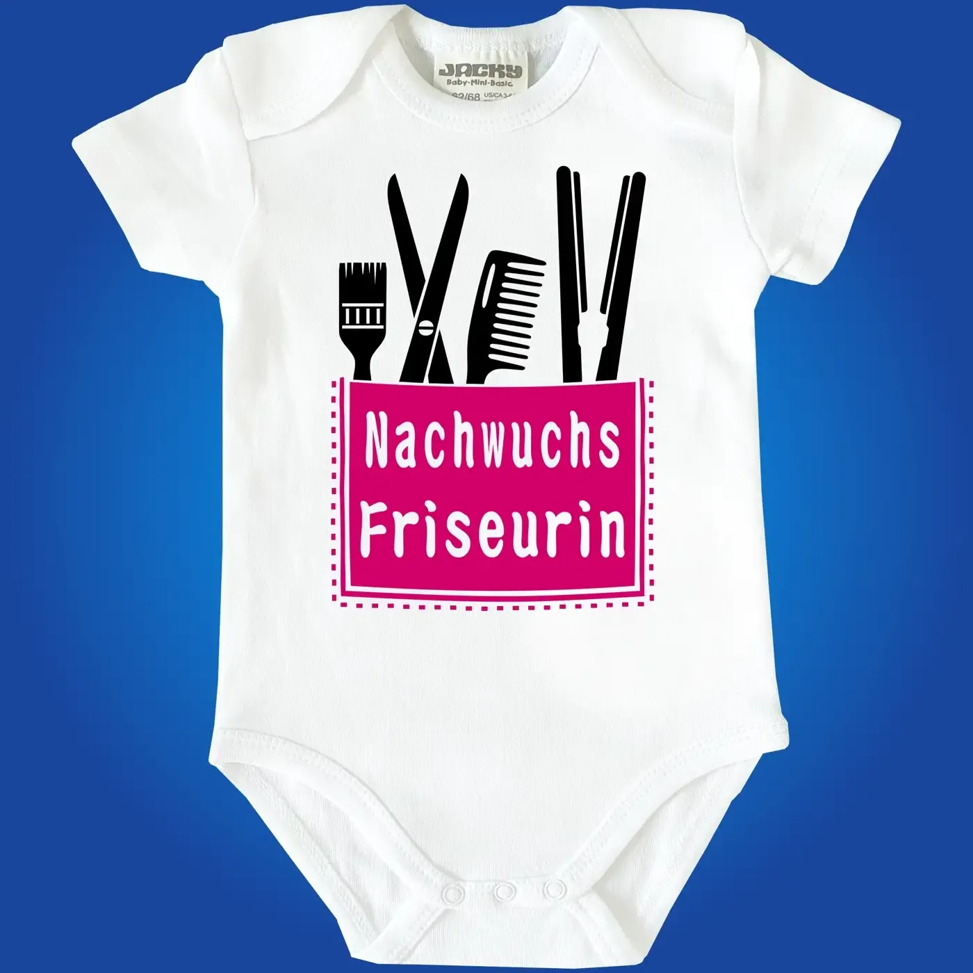 Baby-Body mit Druck Friseur