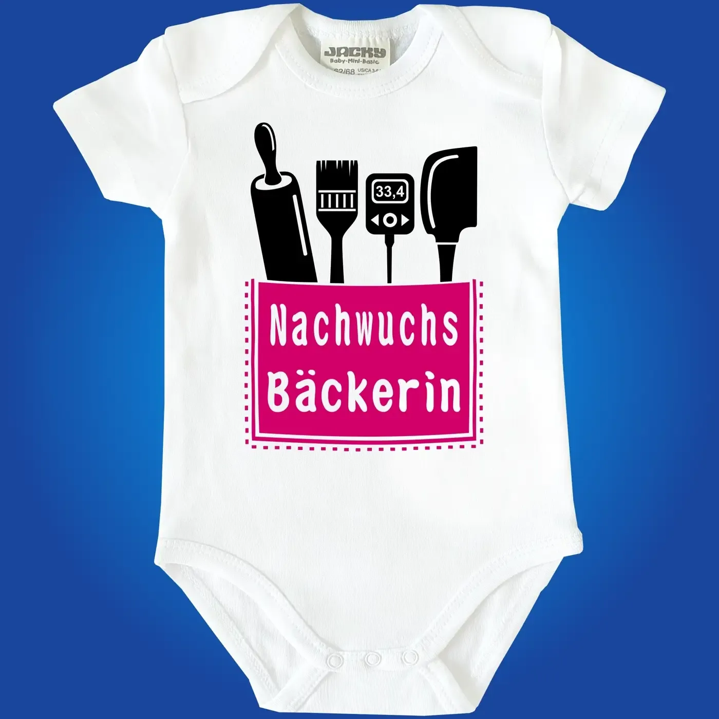 Baby-Body mit Aufdruck Friseurin