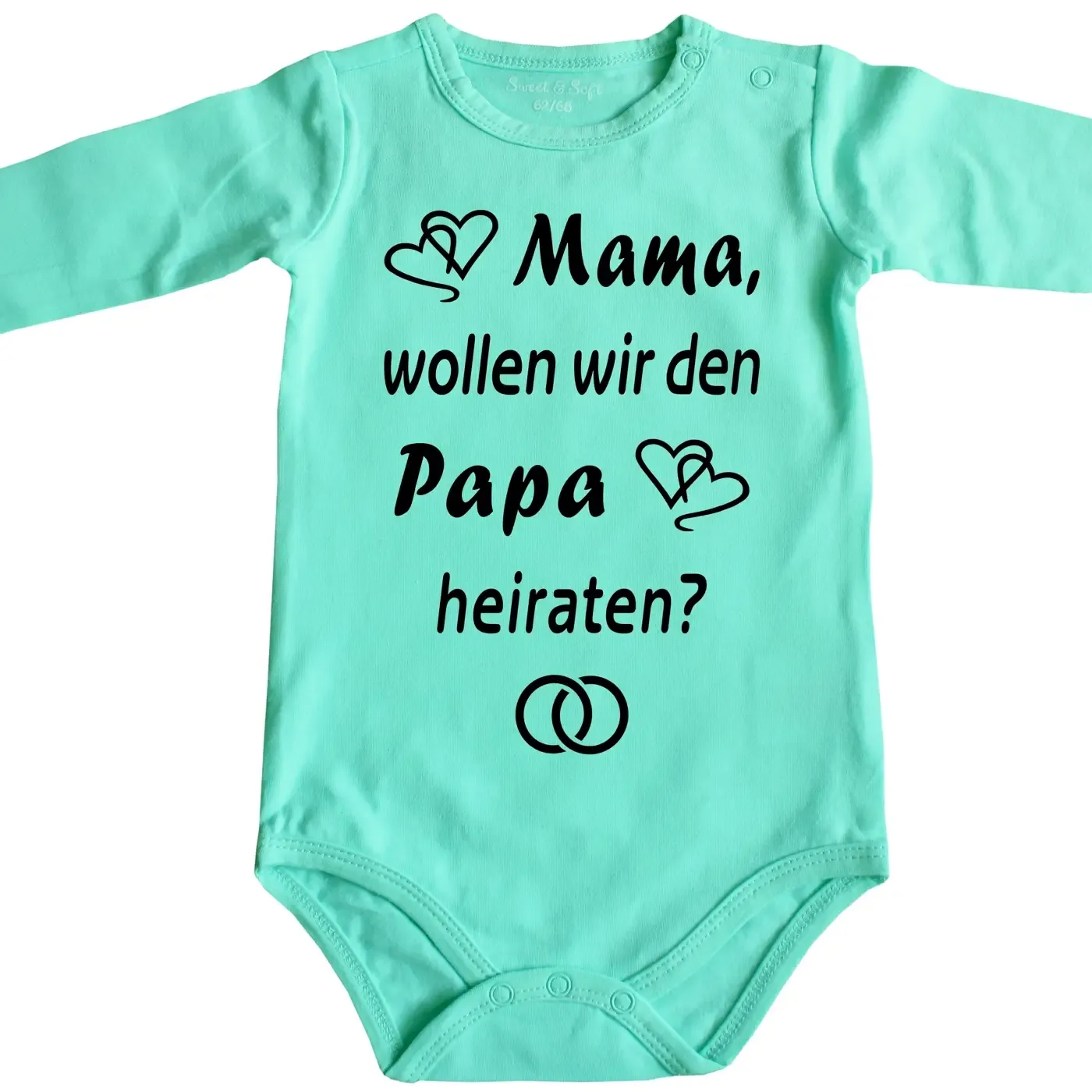 Baby-Body mit Druck Heiratsantrag