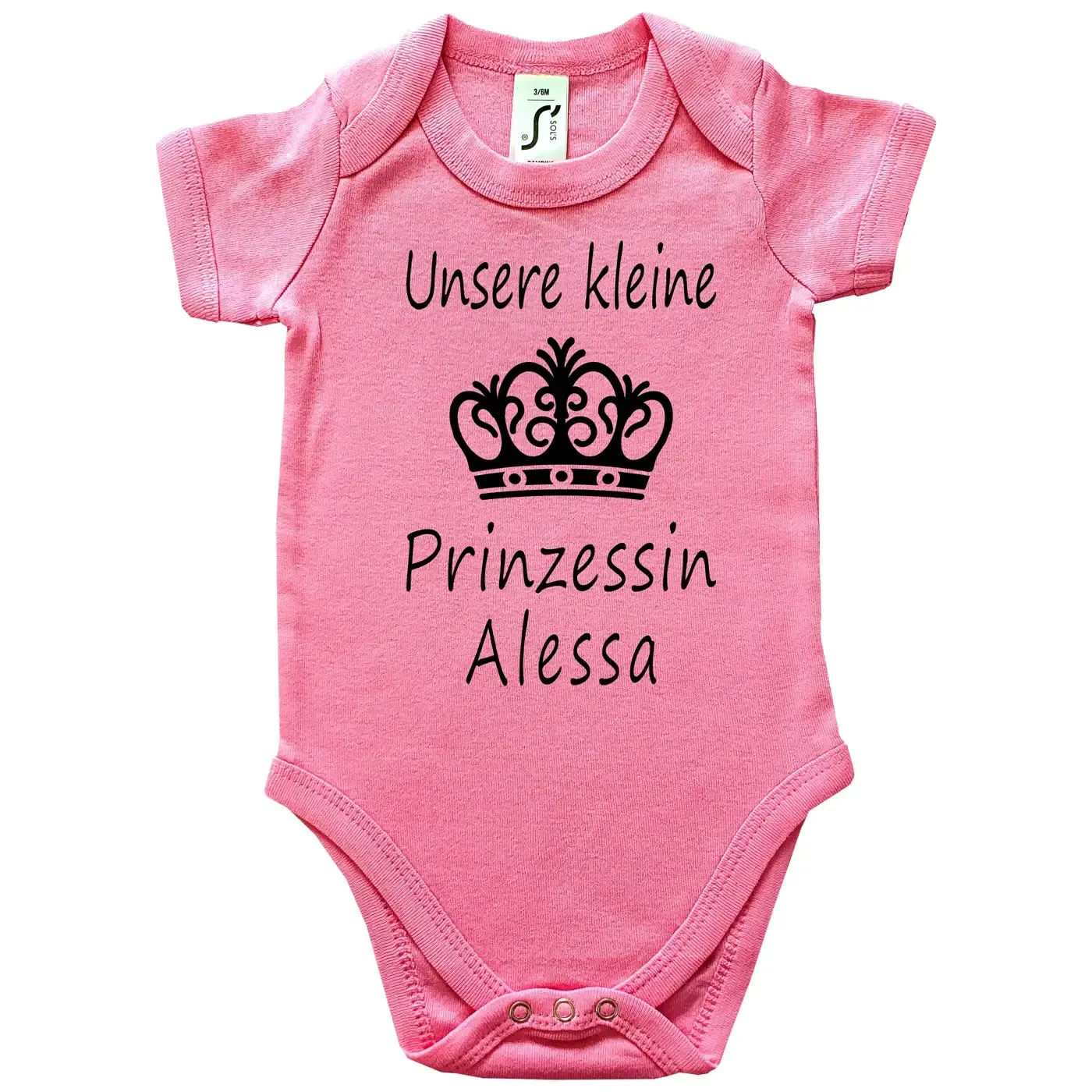 Baby-Body „Unser kleiner Prinz“ mit Krone