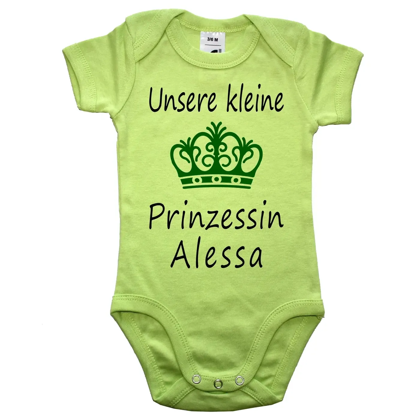 Baby-Body mit Druck Prinz und Krone