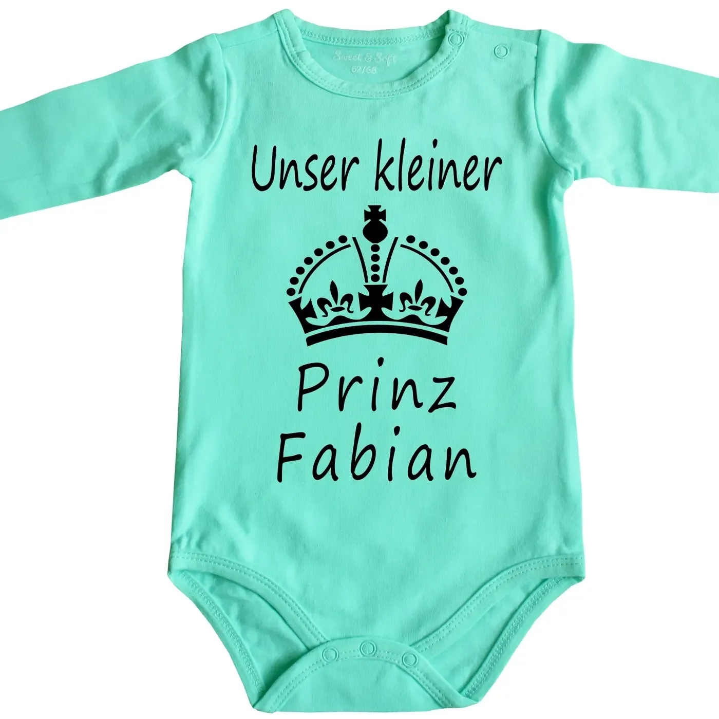 Baby-Body mit Druck Prinz und Krone