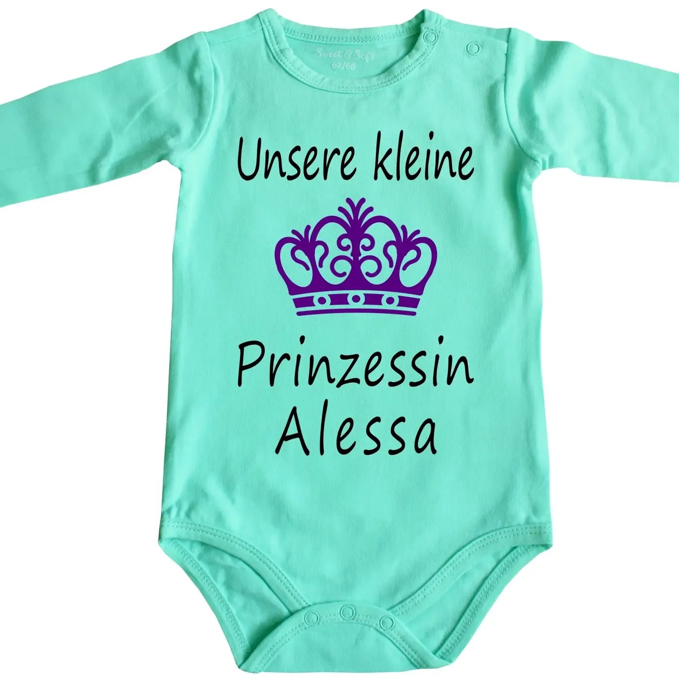 Baby-Body mit Druck Prinz und Krone