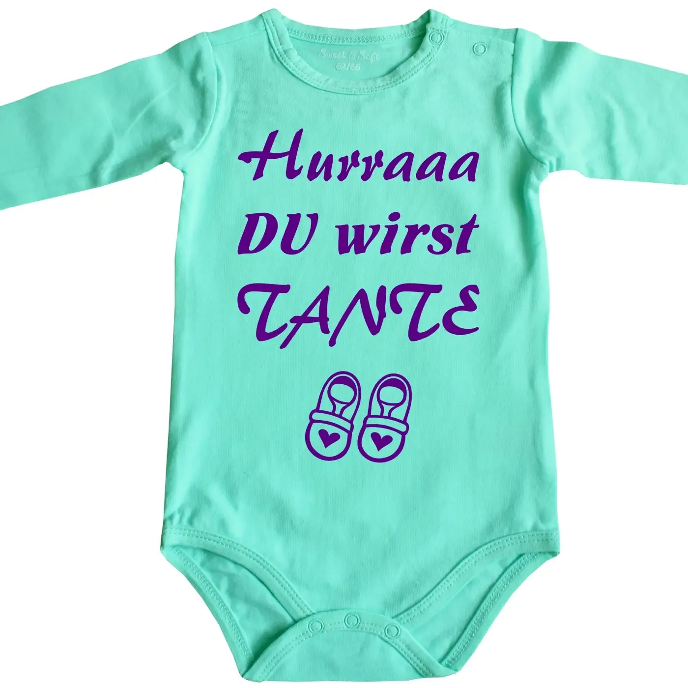 Baby-Body mit Druck - Du wirst Tante