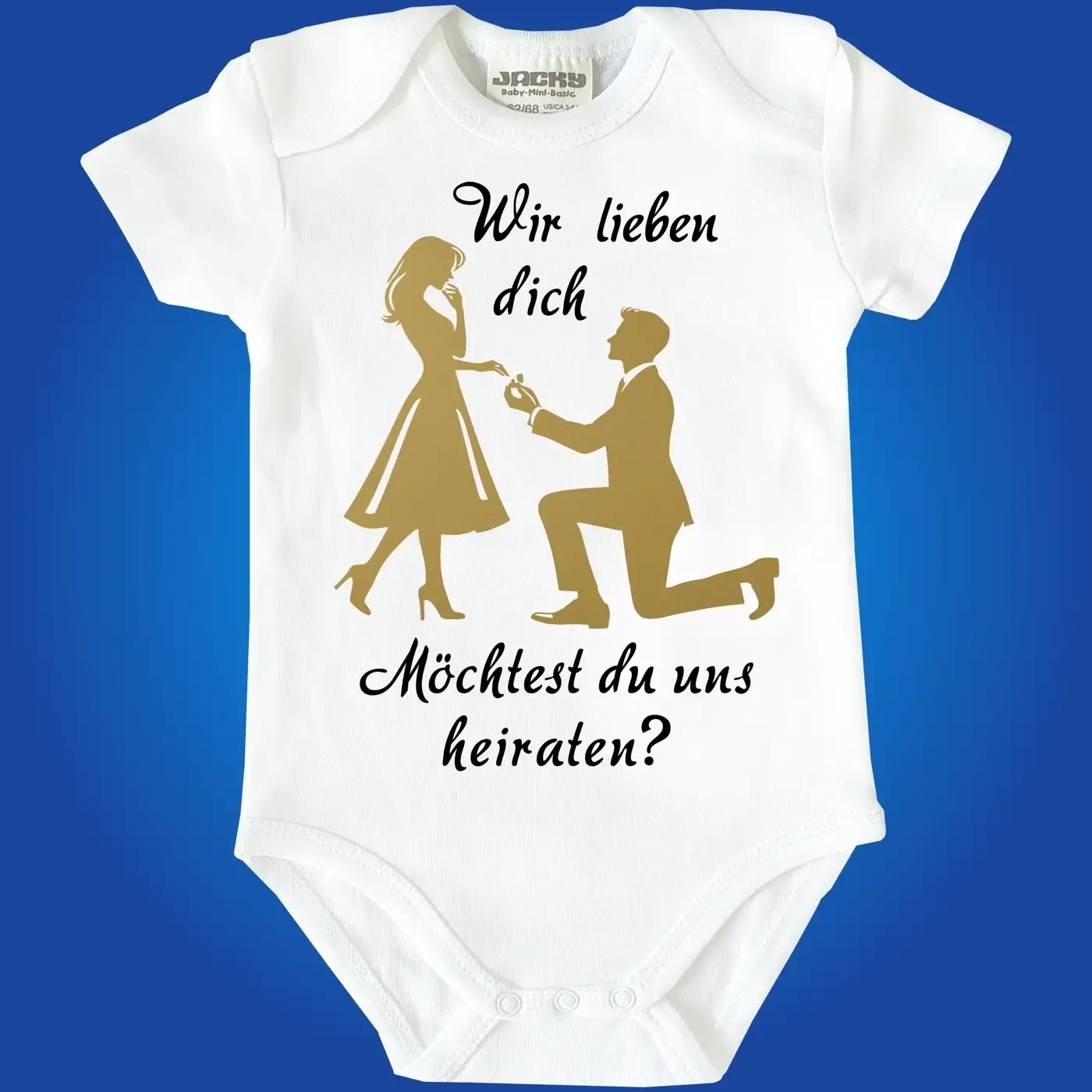 Baby-Body mit Druck Heiratsantrag