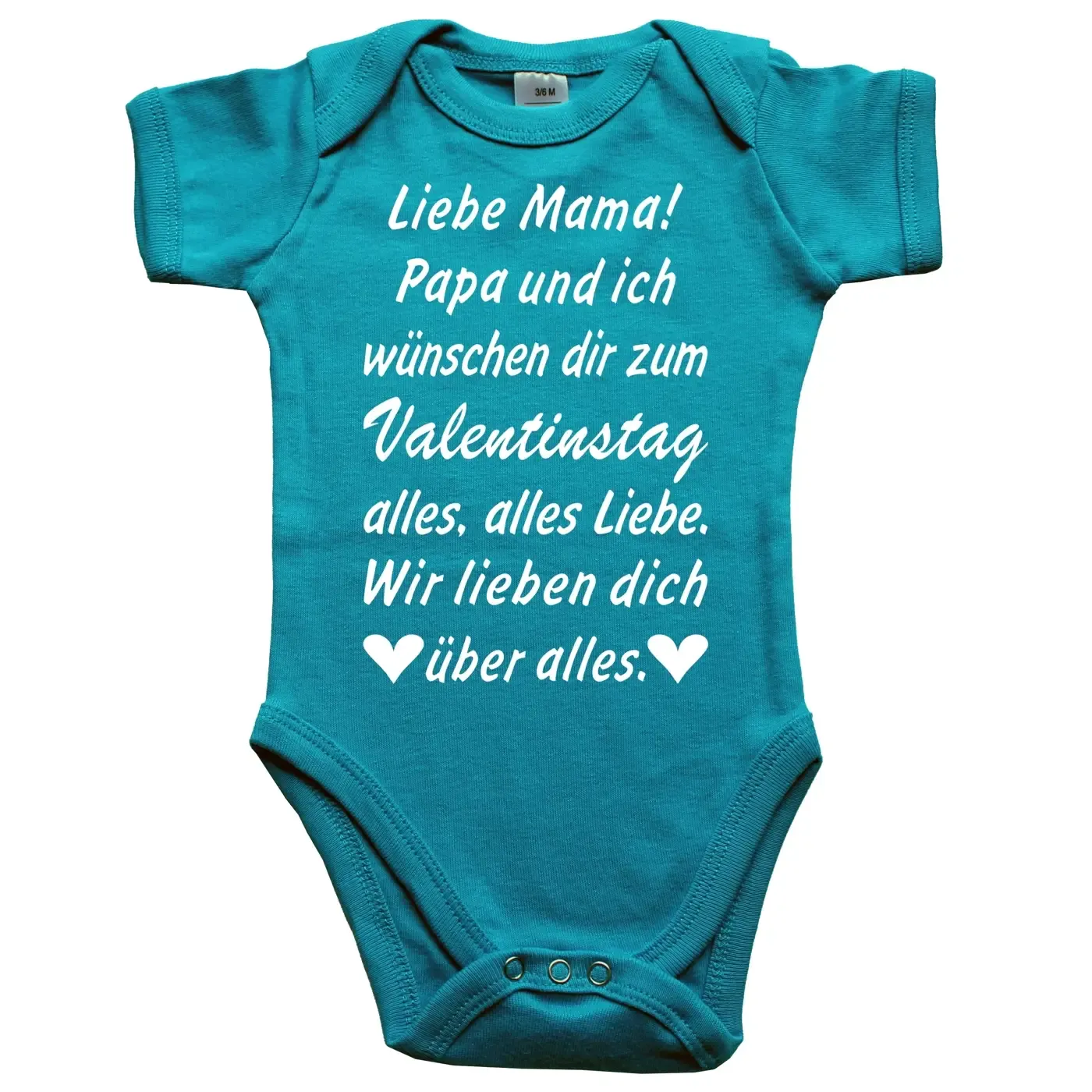 Baby-Body mit Druck Valentinstag