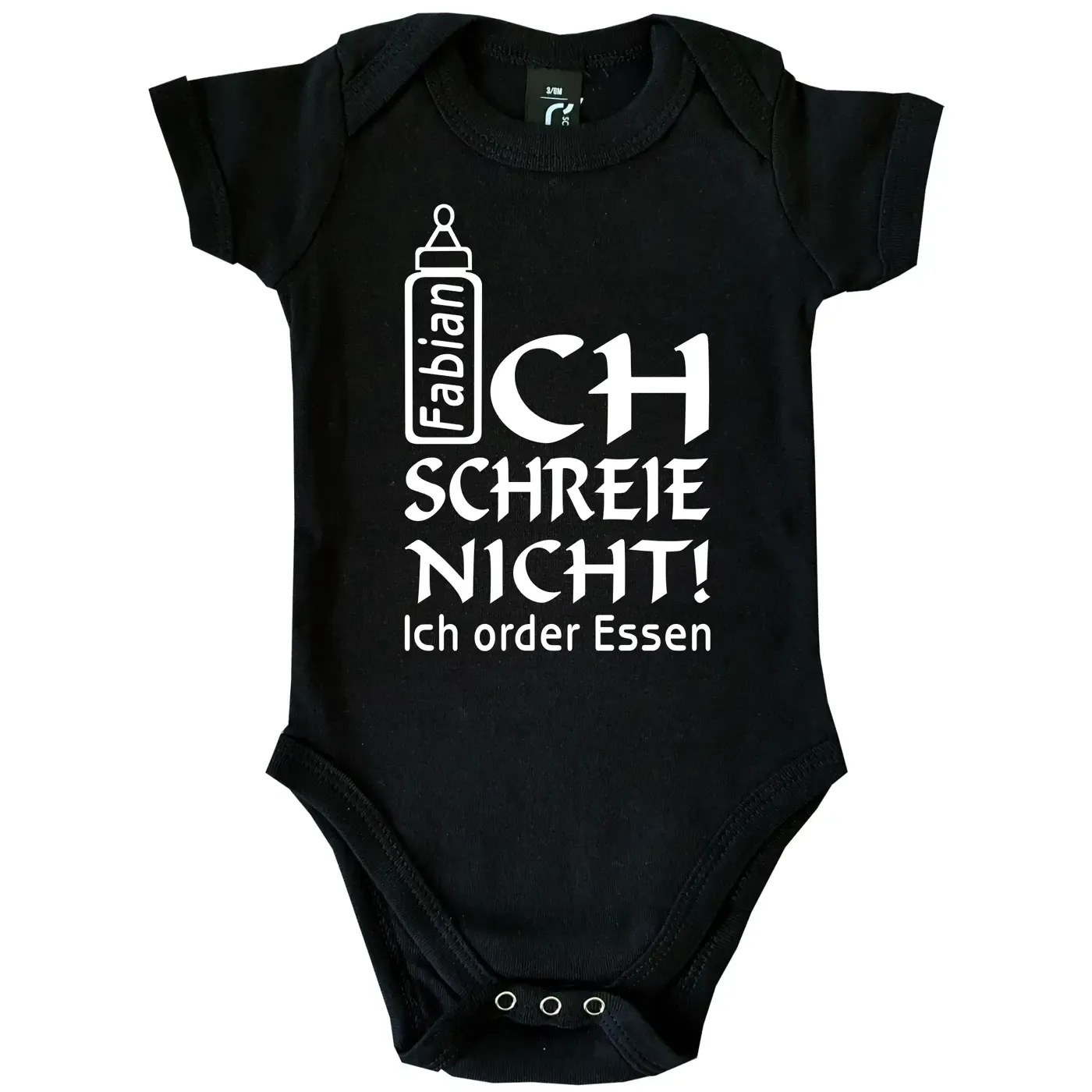 Babybody mit humorvollem Spruch für Babys