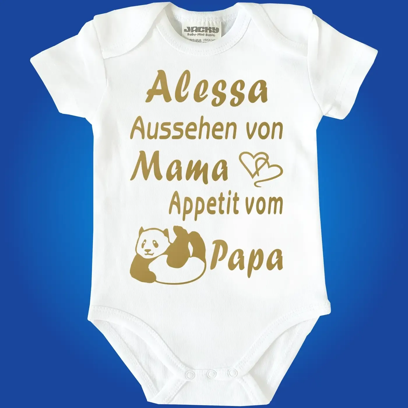 Baby-Body mit Druck Appetit von Papa