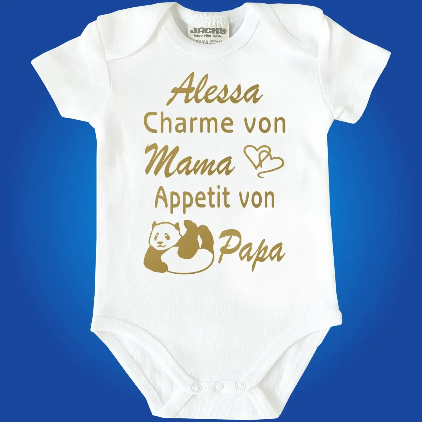 Babybody mit lustigem Motiv