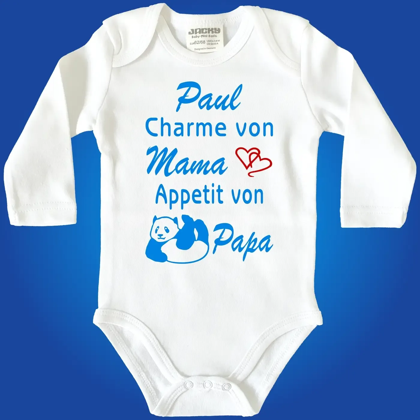 Babybody personalisiert mit Grafik