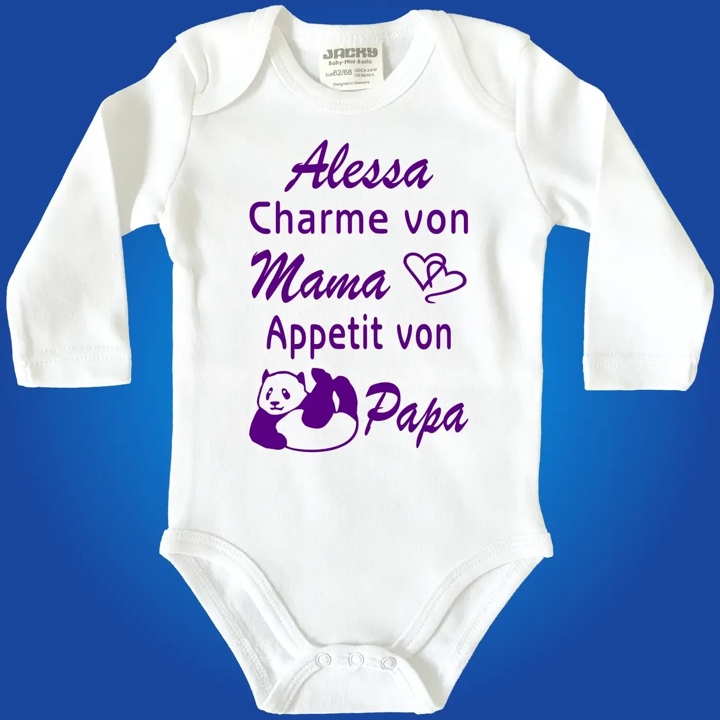 Babybody mit lustigem Spruch